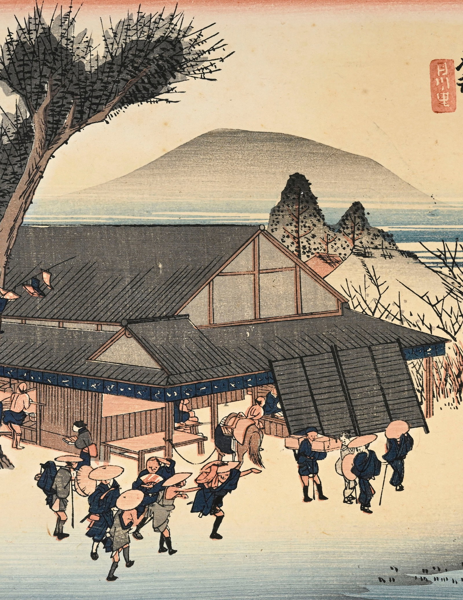 Utagawa Hiroshige (1797-1858), ensemble de 5 estampes format ôban yoko-e, Japon, tirages du XXe - 11