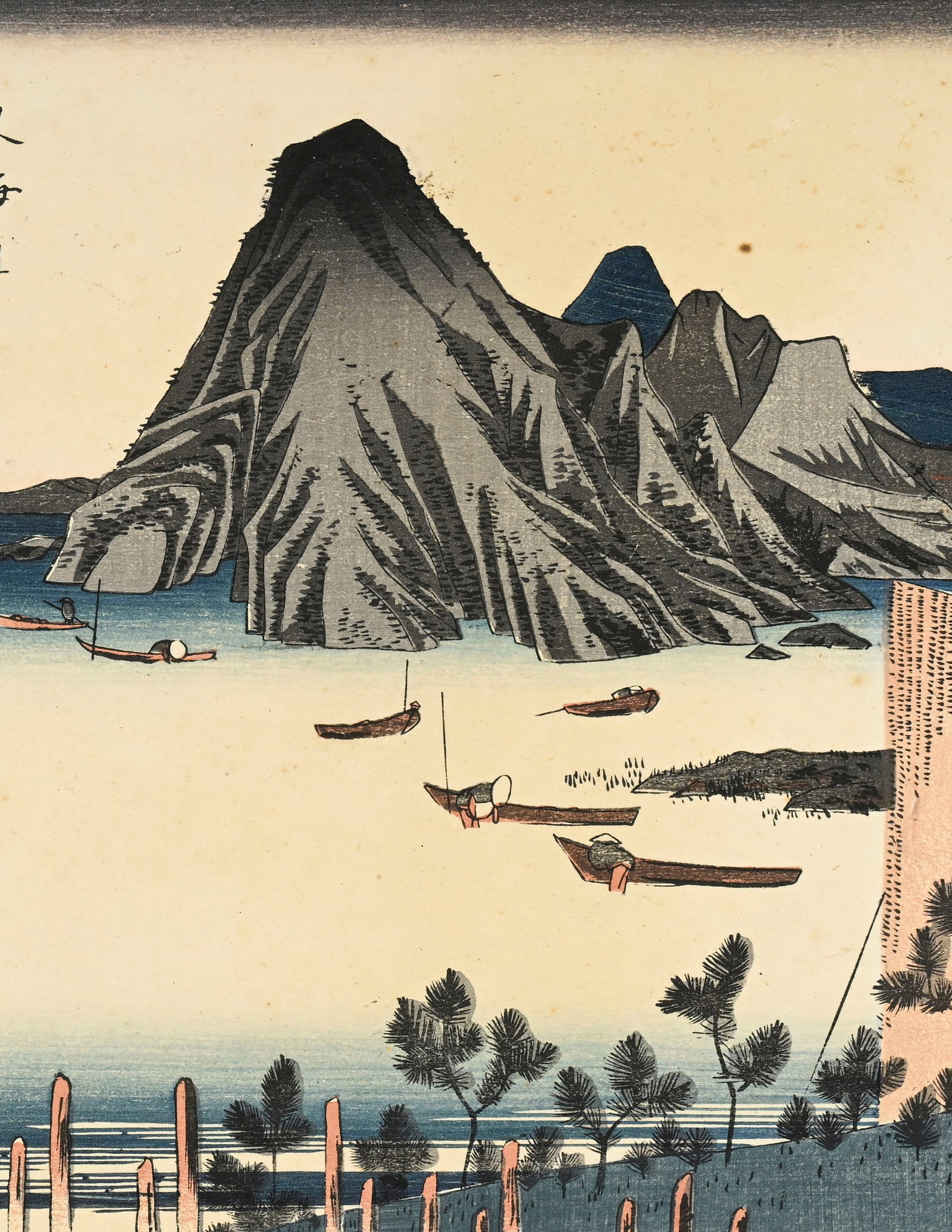 Utagawa Hiroshige (1797-1858), ensemble de 5 estampes format ôban yoko-e, Japon, tirages du XXe - 13