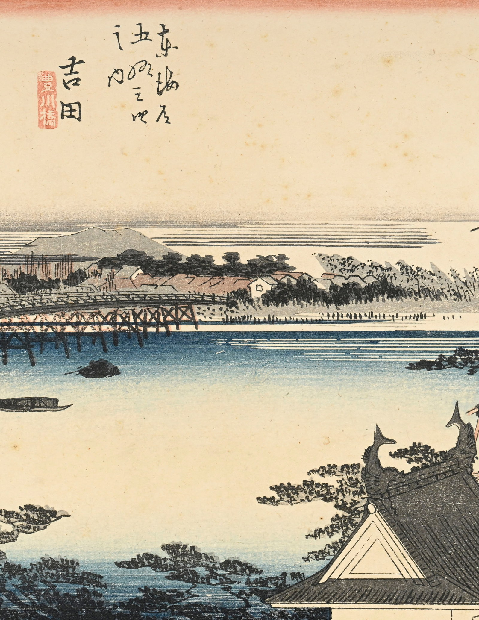 Utagawa Hiroshige (1797-1858), ensemble de 5 estampes format ôban yoko-e, Japon, tirages du XXe - 15