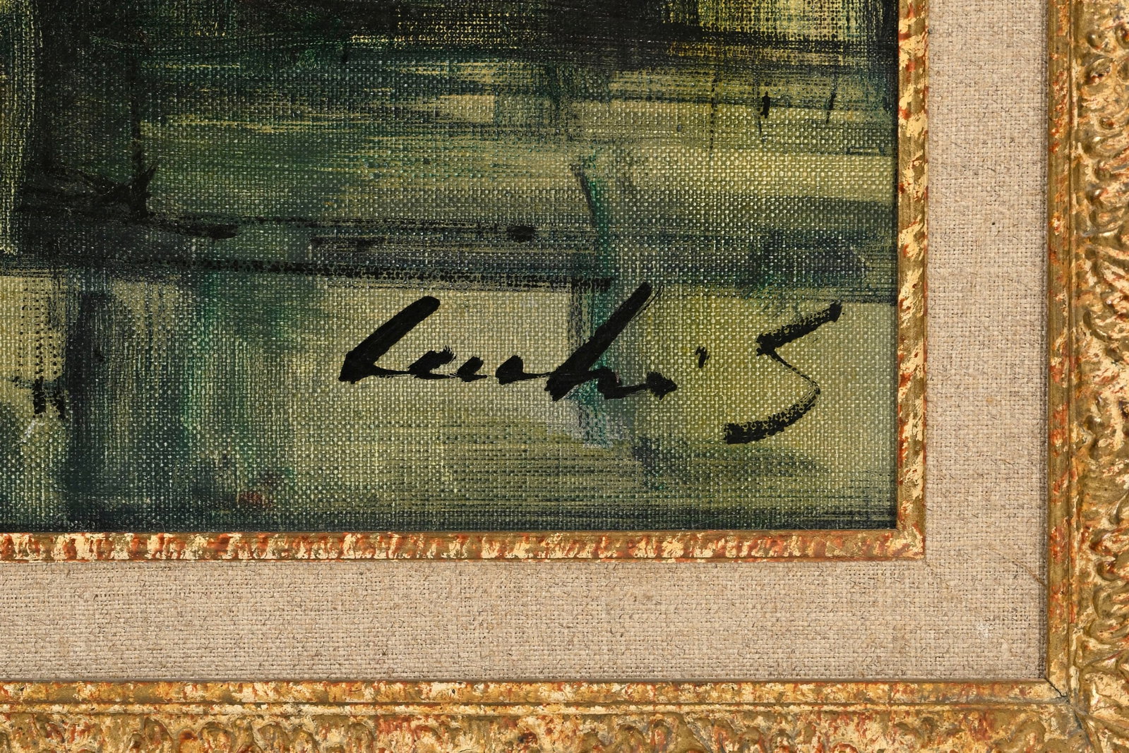 Sergio Cecchi (1921-1986), Rue parisienne animée, huile sur toile, signée, 60,5x73,5 cm - 4