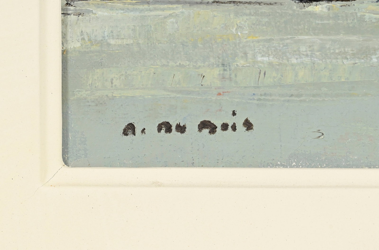 Marianne Dubois (1919-2018), "Lumière du soir - Bretagne", 1989, huile sur toile, signée,  - 4