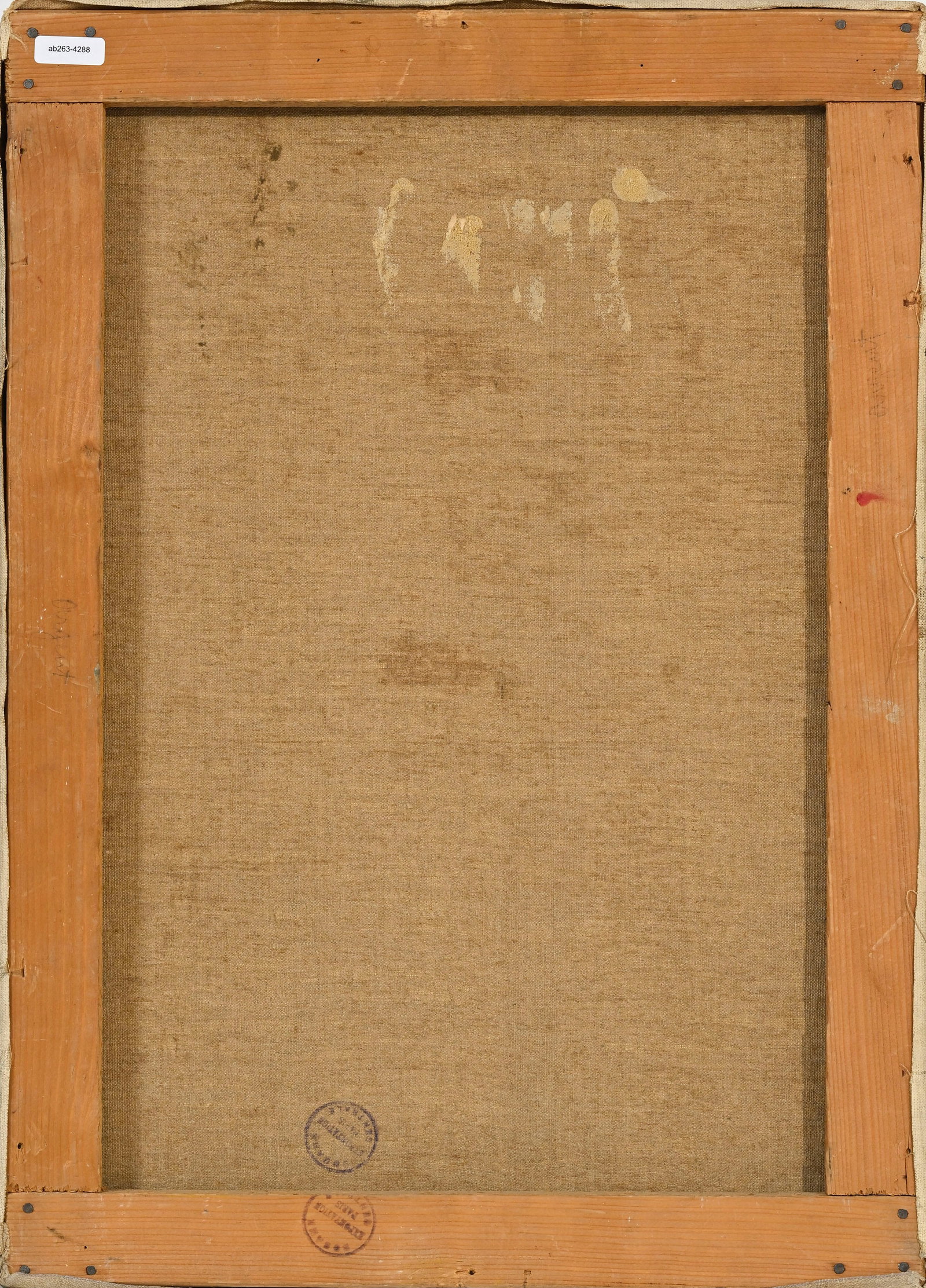 Stéphanie Caroline Guerzoni (1887-1970), Bouquet de roses, huile sur toile, signée, 46x33  - 4