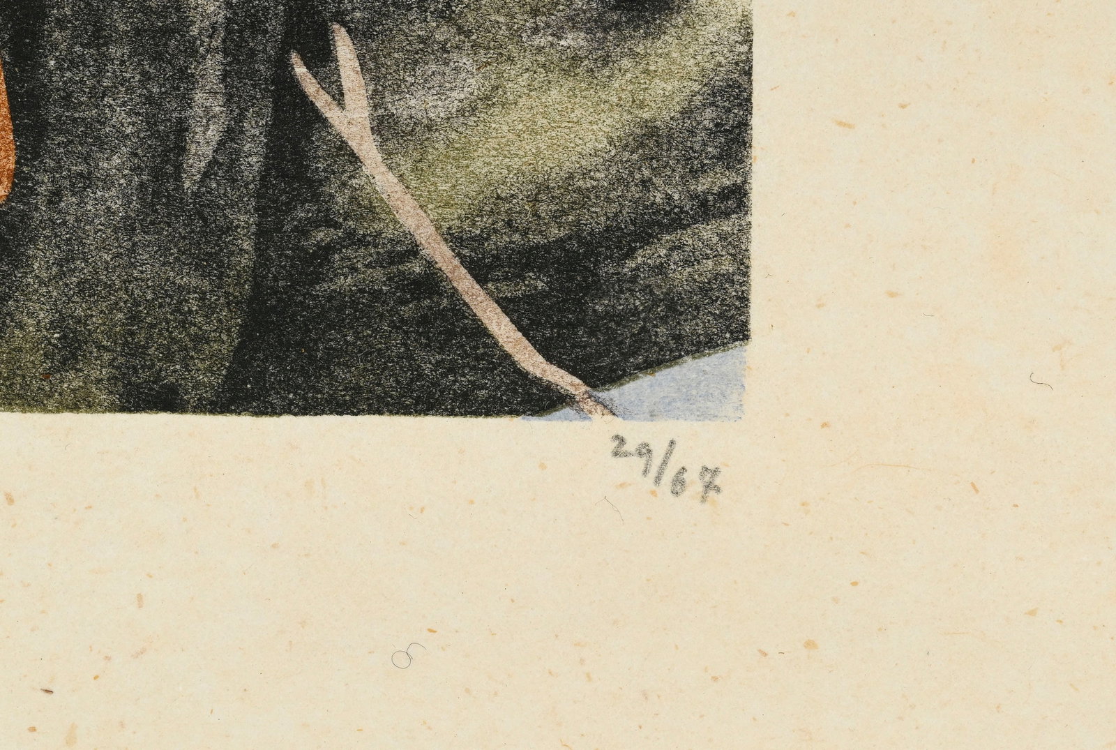 Robert Hainard (1906-1999), "Rossignol", 1942, bois gravé couleur, signé et numérot&# - 5