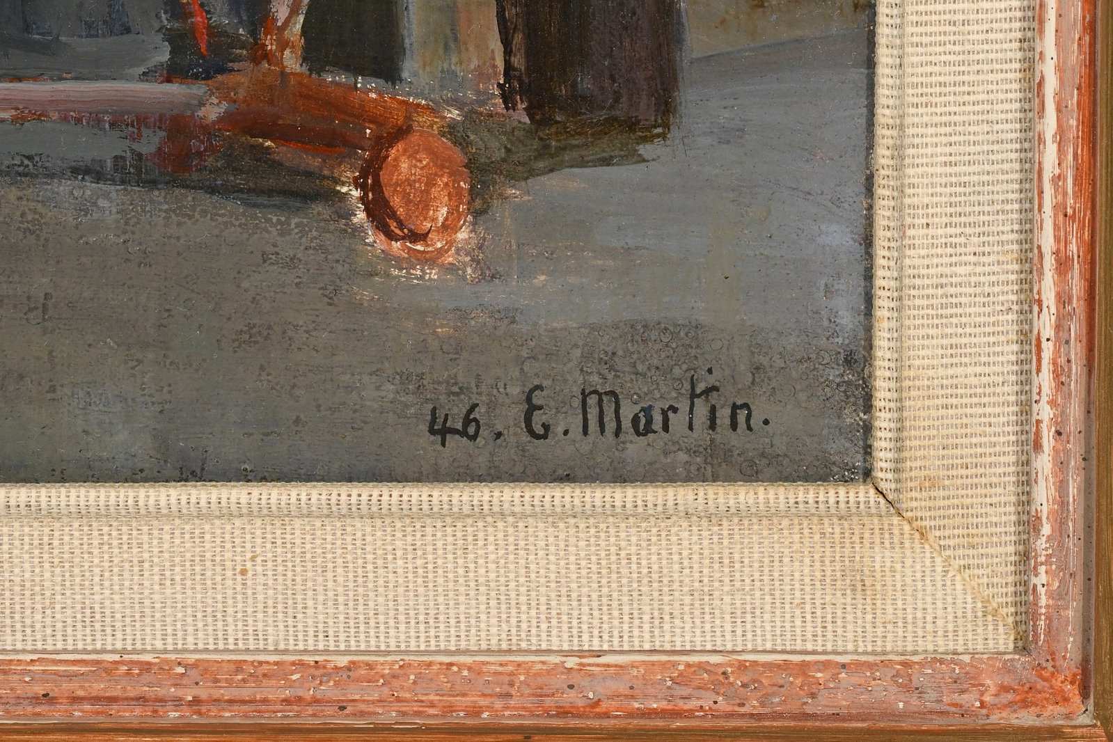 Eugène Louis Martin (1880-1954), Quai Gustave-Ador à Genève, 1946, huile sur toile, s - 4