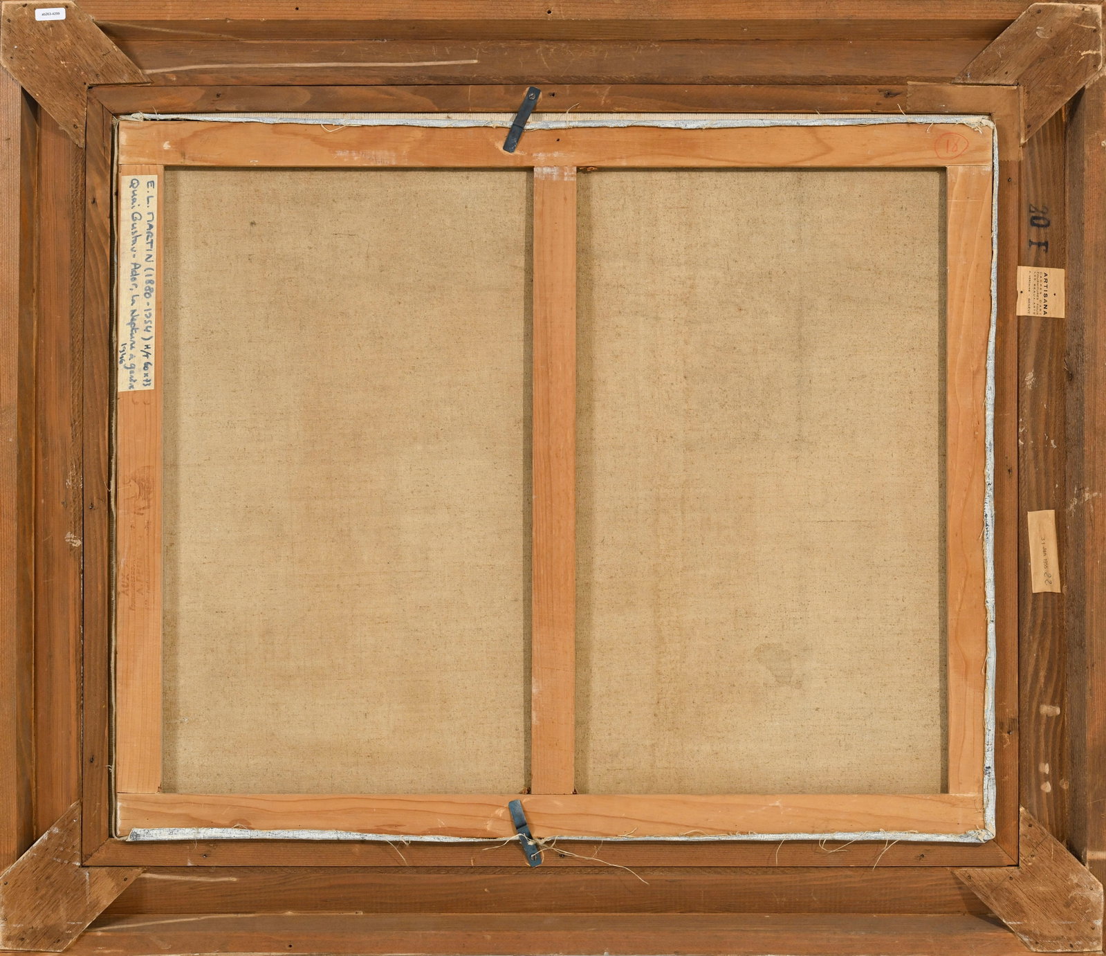 Eugène Louis Martin (1880-1954), Quai Gustave-Ador à Genève, 1946, huile sur toile, s - 5