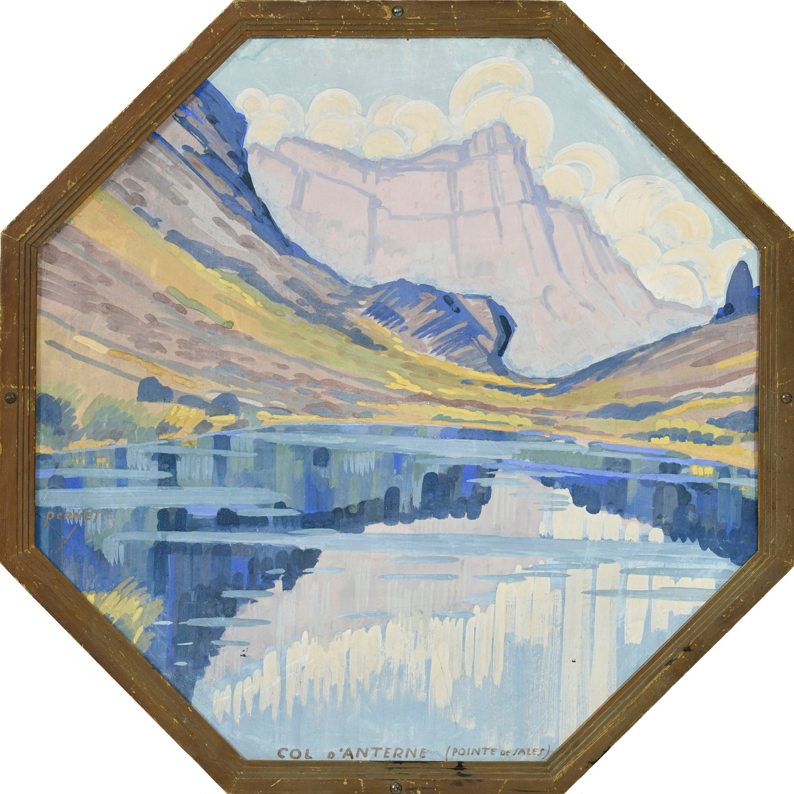 Percival Pernet (1890-1977), Paysages de montagnes suisses ("Vallée de la Dranse", "Morzine", " - 2
