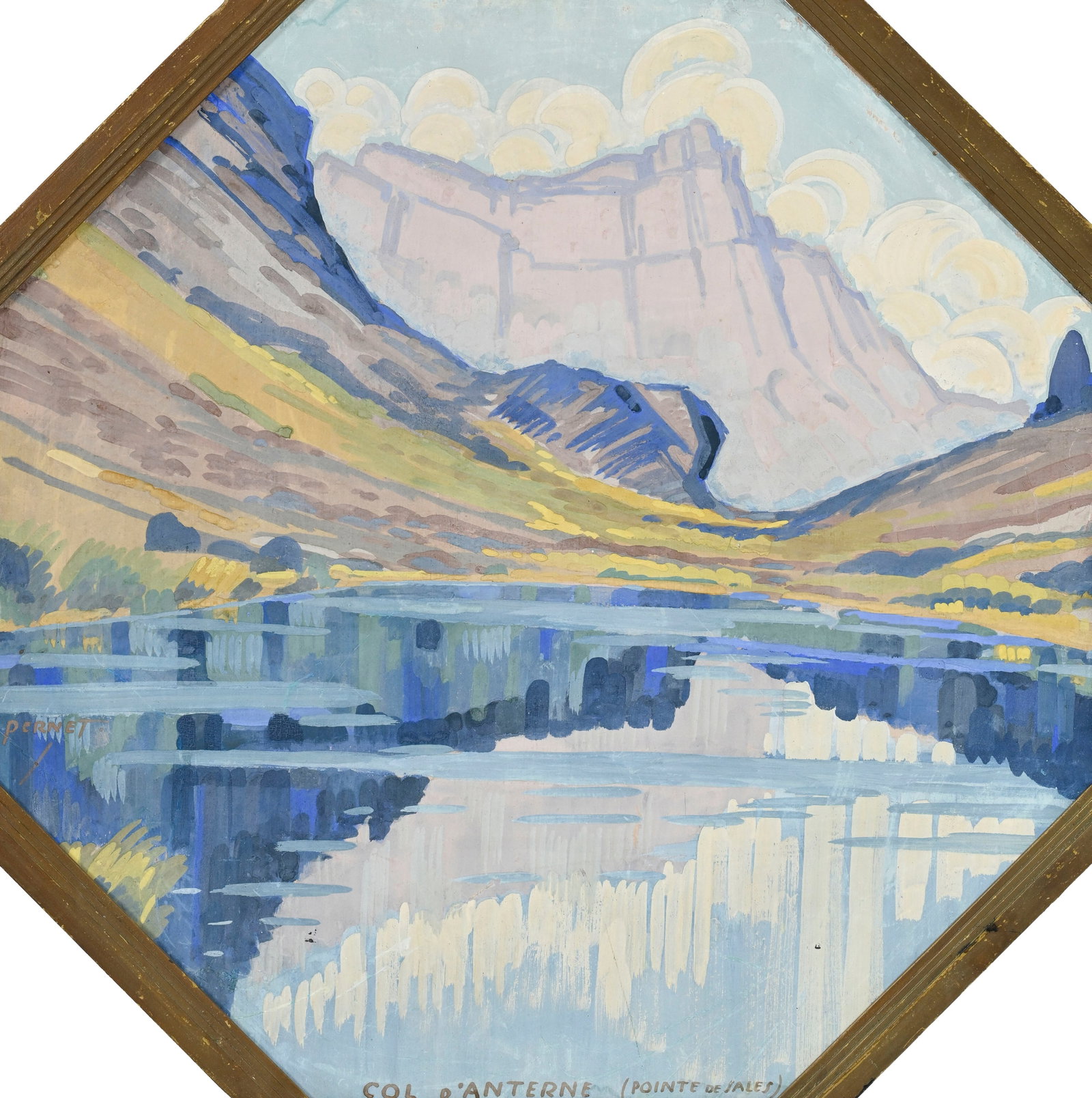 Percival Pernet (1890-1977), Paysages de montagnes suisses ("Vallée de la Dranse", "Morzine", " - 7