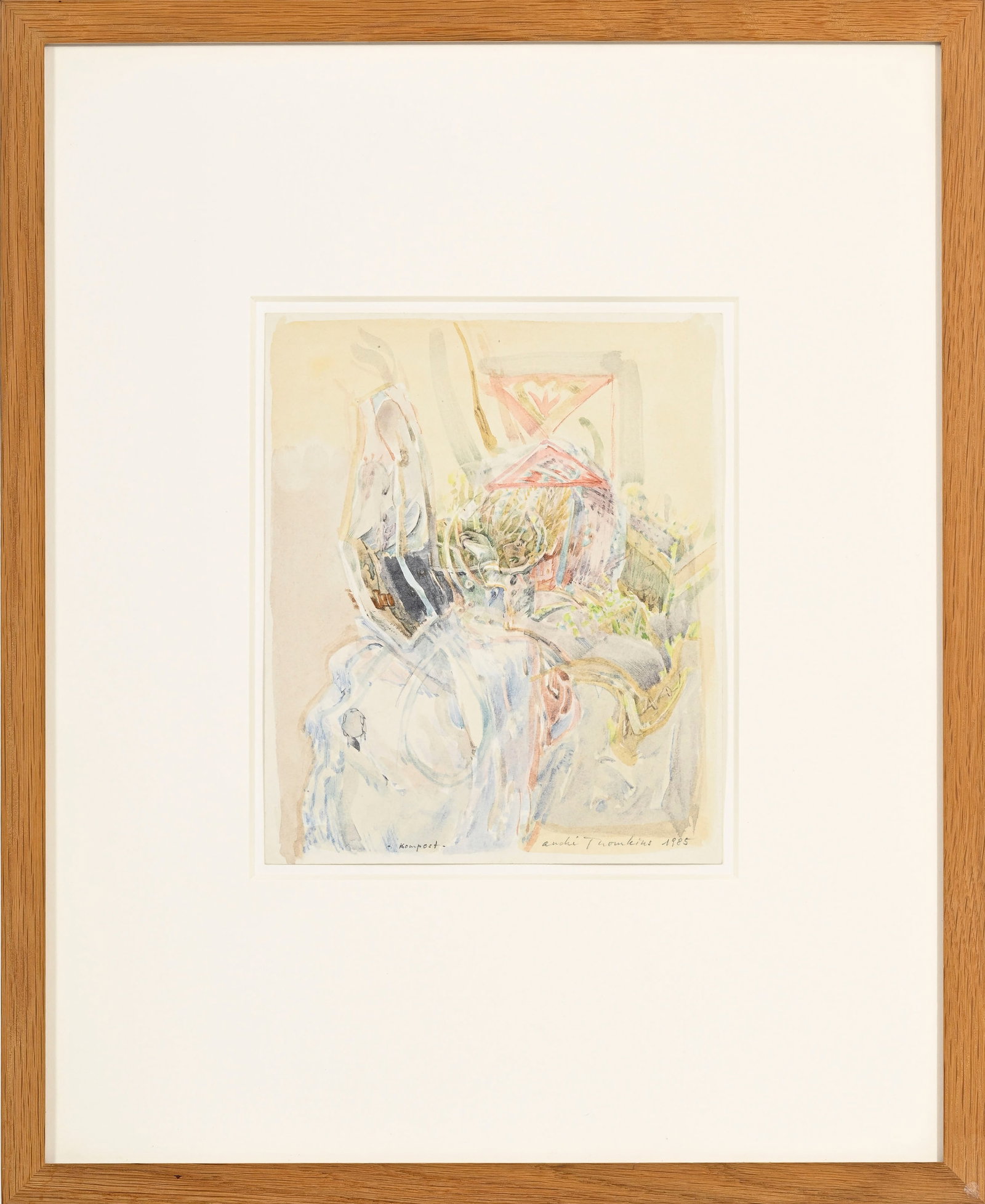 André Thomkins (1930-1985), "Kompost", 1985, aquarelle sur papier, signée, datée et t - 2