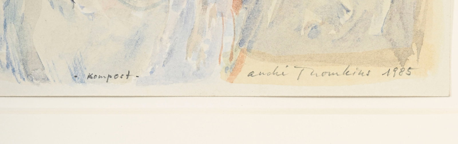 André Thomkins (1930-1985), "Kompost", 1985, aquarelle sur papier, signée, datée et t - 4