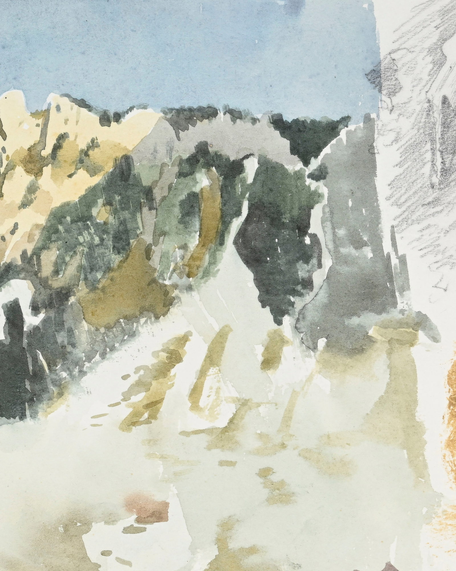 André Thomkins (1930-1985), "Flüeli", 1977, aquarelle et crayon de graphite sur papier, si - 3