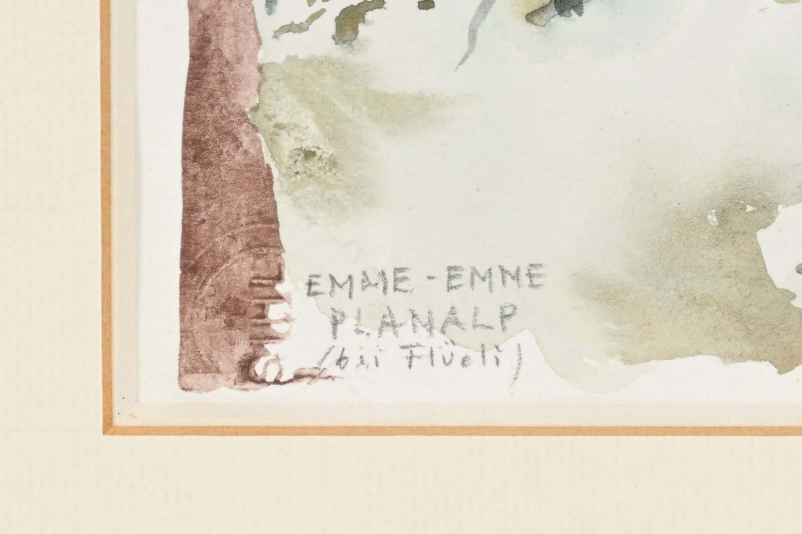 André Thomkins (1930-1985), "Flüeli", 1977, aquarelle et crayon de graphite sur papier, si - 4