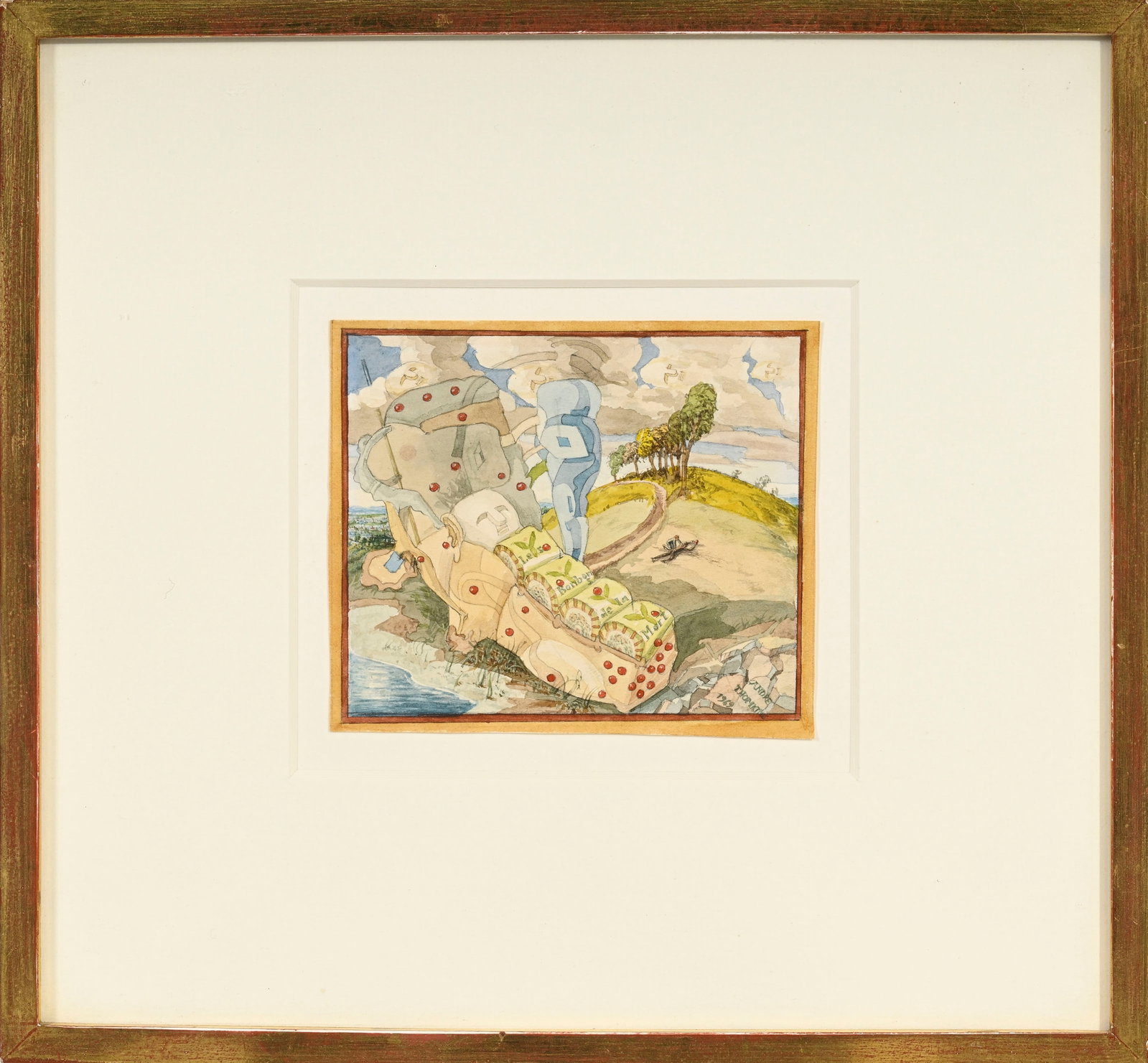 André Thomkins (1930-1985), "Les bonbons de la mort", 1969, aquarelle et crayon de graphite sur - 2