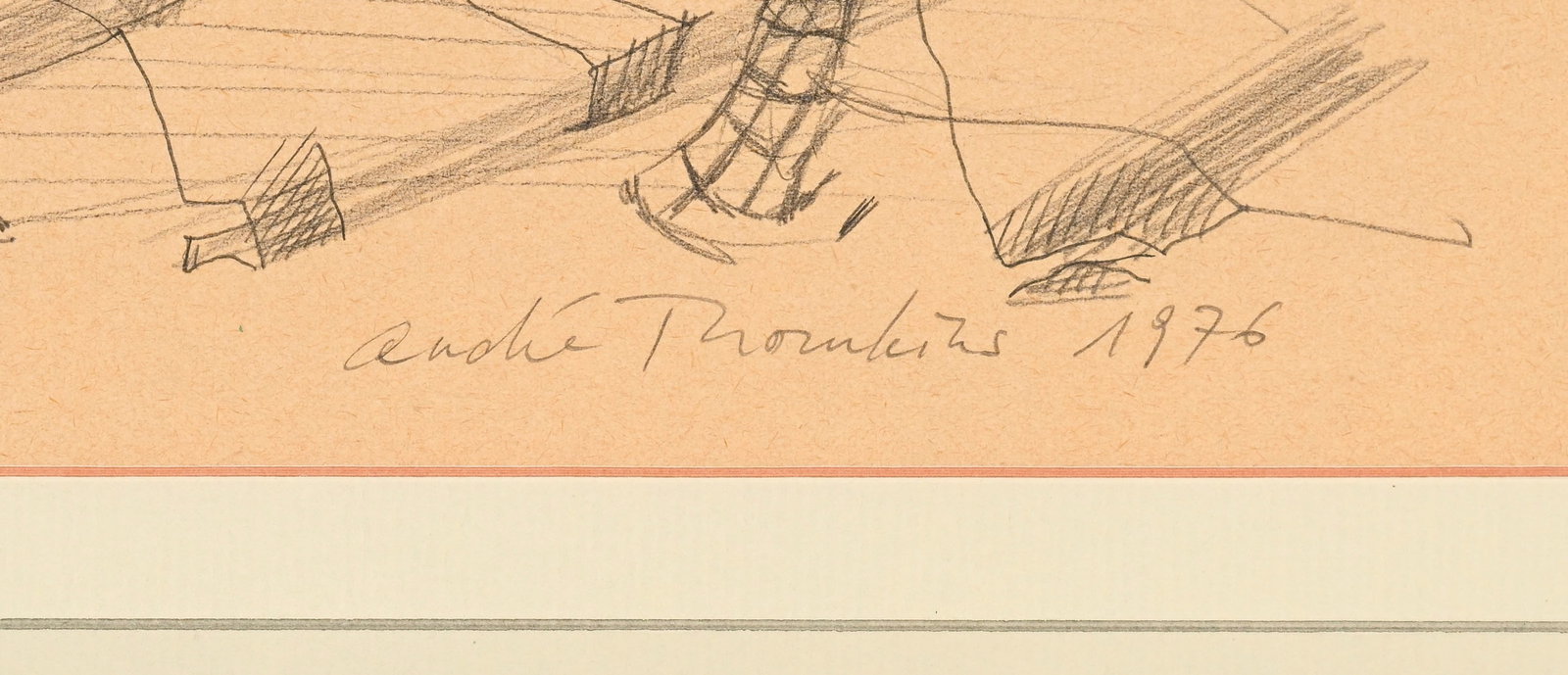 André Thomkins (1930-1985), "Psychomechanik", 1976, crayon de graphite sur papier, signé,  - 5