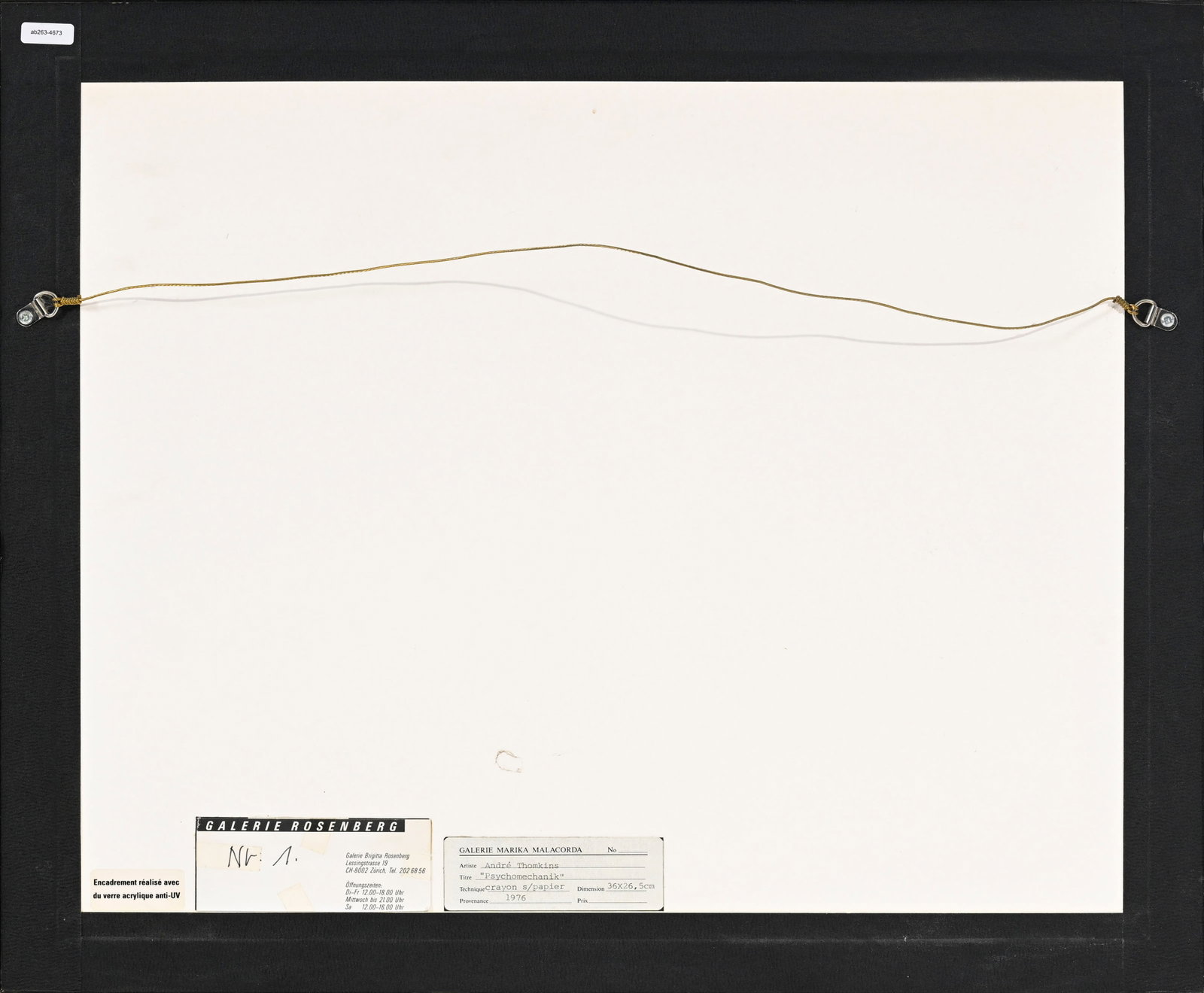 André Thomkins (1930-1985), "Psychomechanik", 1976, crayon de graphite sur papier, signé,  - 6