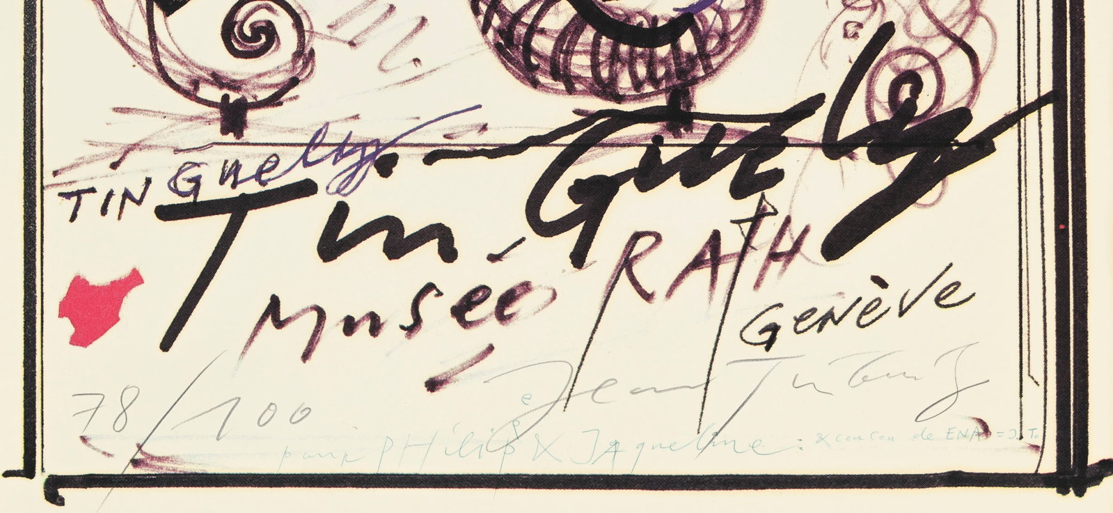 Jean Tinguely (1925-1991), d'après, Affiche pour le Musée Rath, 1983, sérigraphie en  - 4