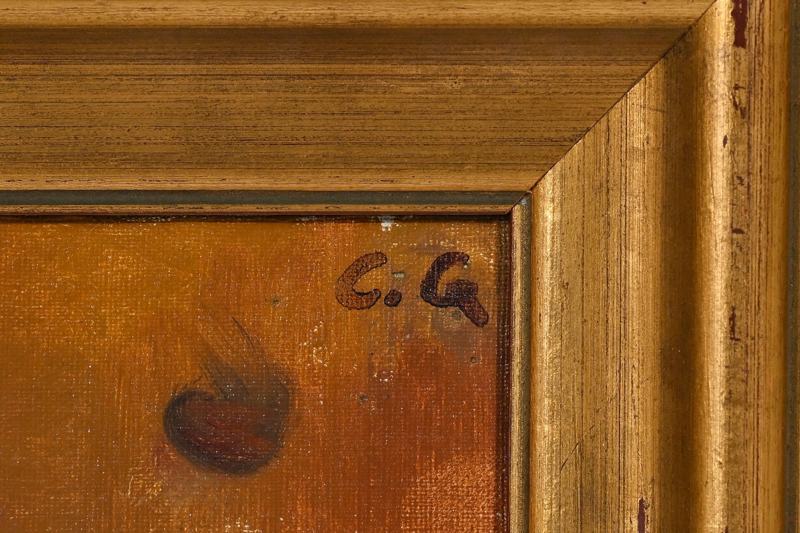 Charles Giron (1850-1914), "Etude de montagnard", huile sur toile, monogrammée, 47x34 cm - 4