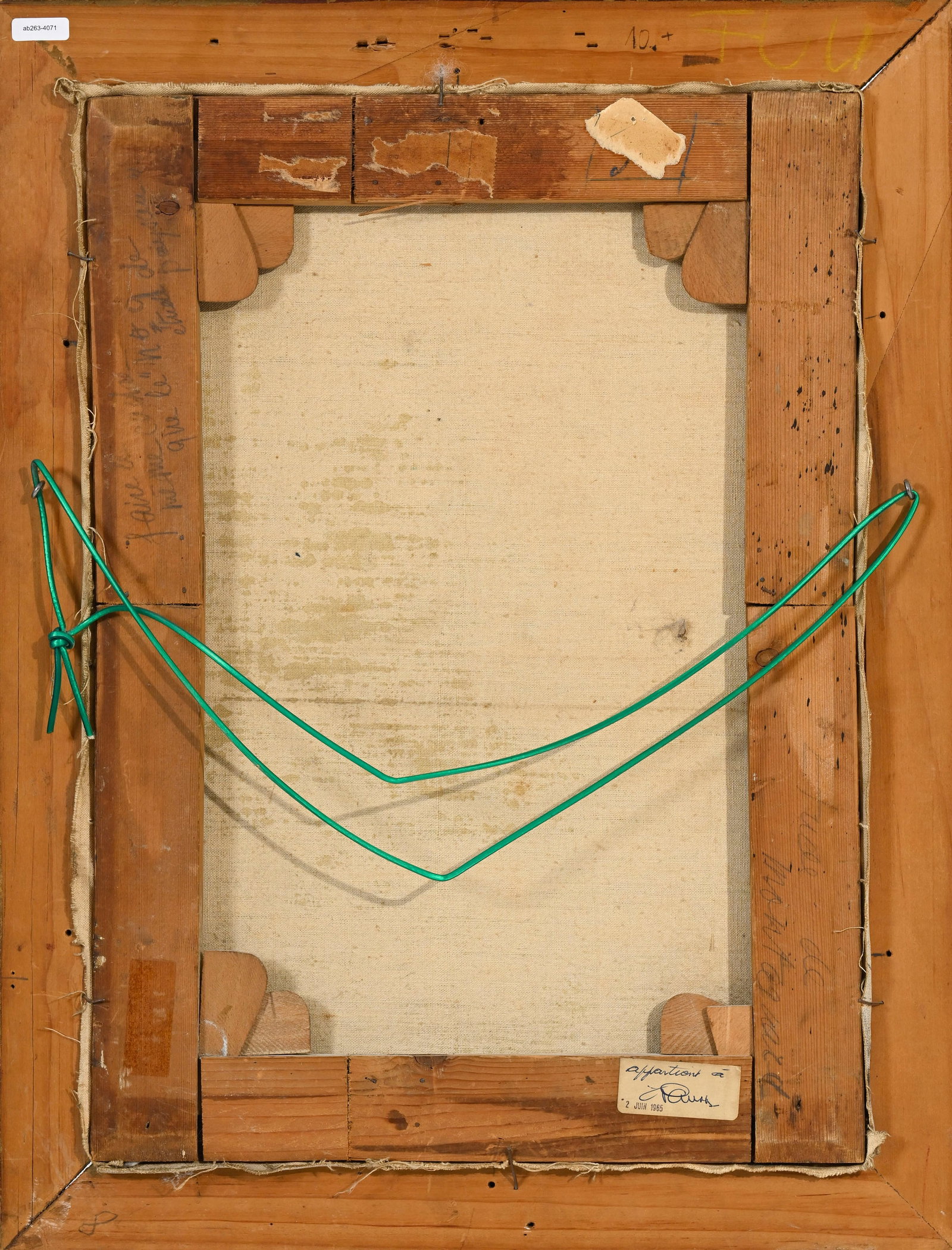Charles Giron (1850-1914), "Etude de montagnard", huile sur toile, monogrammée, 47x34 cm - 5