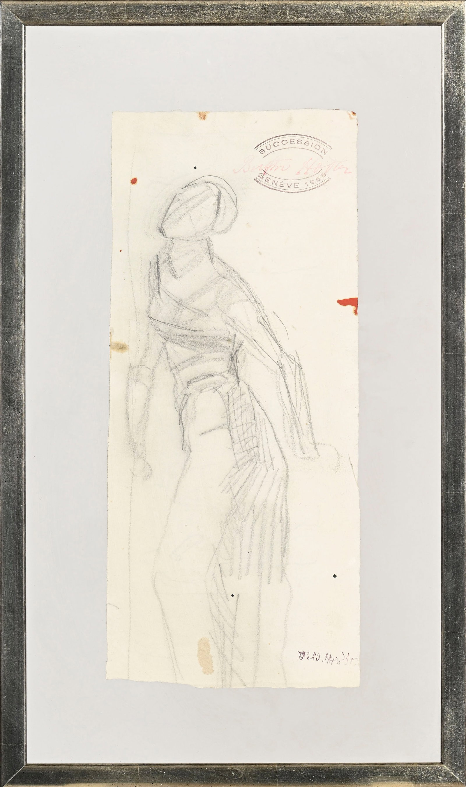 Ferdinand Hodler (1853-1918), Etudes pour "Regard vers l'infini", étude pour la quatrième  - 2