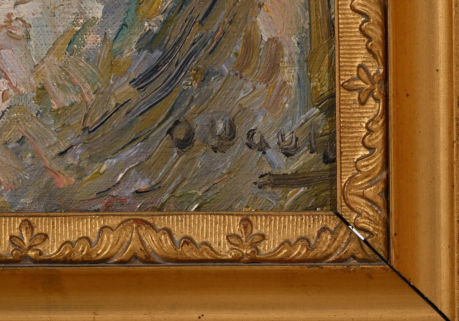 Otto Vautier (1863-1919), Femme au bouquet, huile sur toile, signée, 41,5x33 cm - 4
