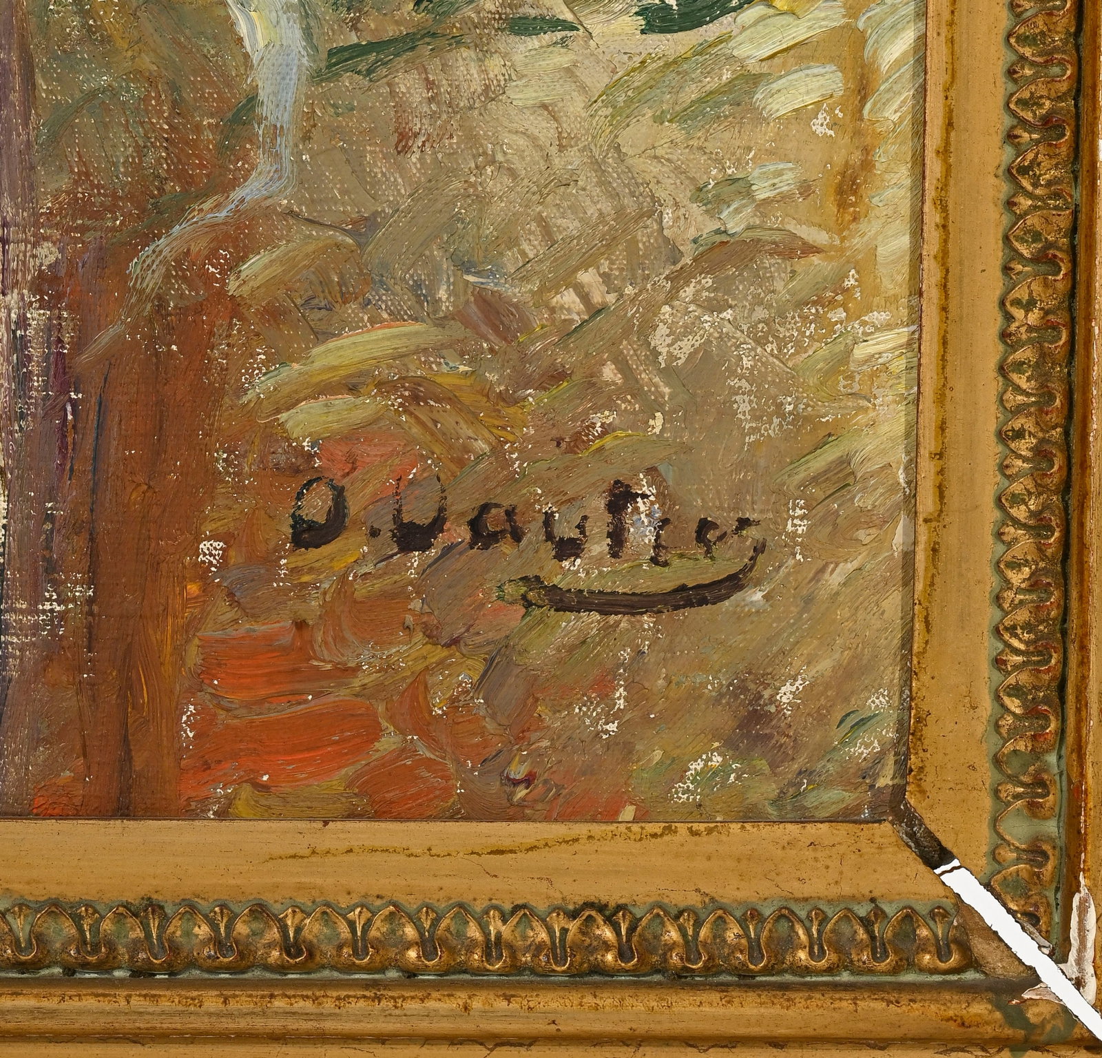 Otto Vautier (1863-1919), "La lettre", huile sur toile, signée, 82x54 cm - 3