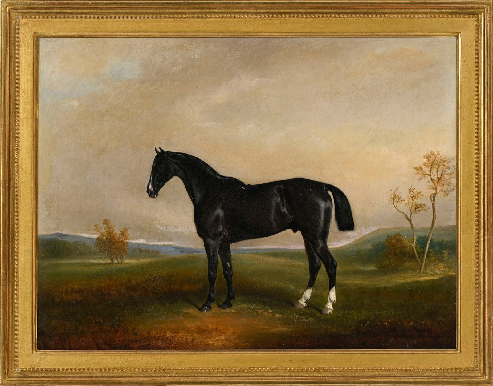 Claude Lorraine Ferneley (1822-1891), "Hamder", 1860, huile sur toile, signée, datée et si - 2