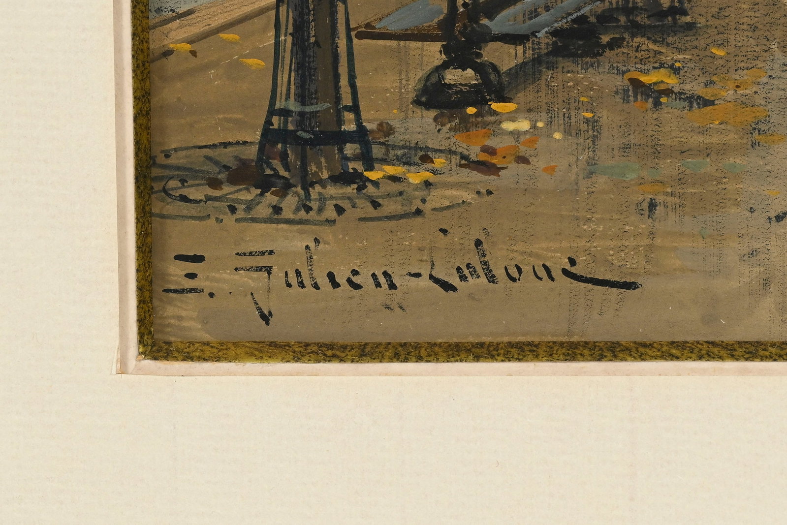 Eugène Galien-Laloue (1854-1941), Quai Notre-Dame à Paris, gouache sur papier, signée - 5