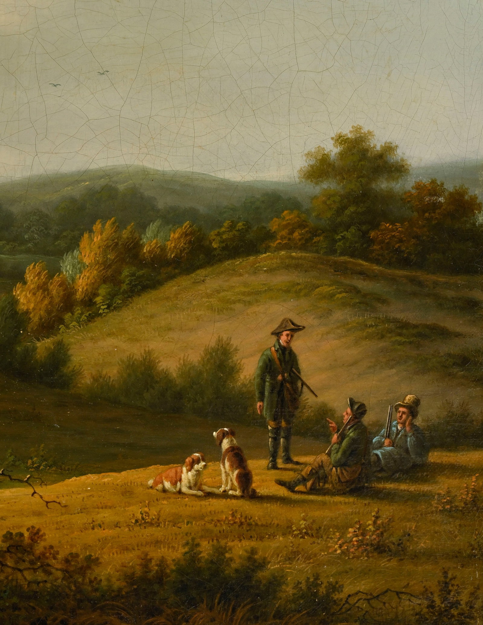 Ecole germanique vers 1800, Paysage de campagne animé, huile sur toile, 51x63 cm - 4