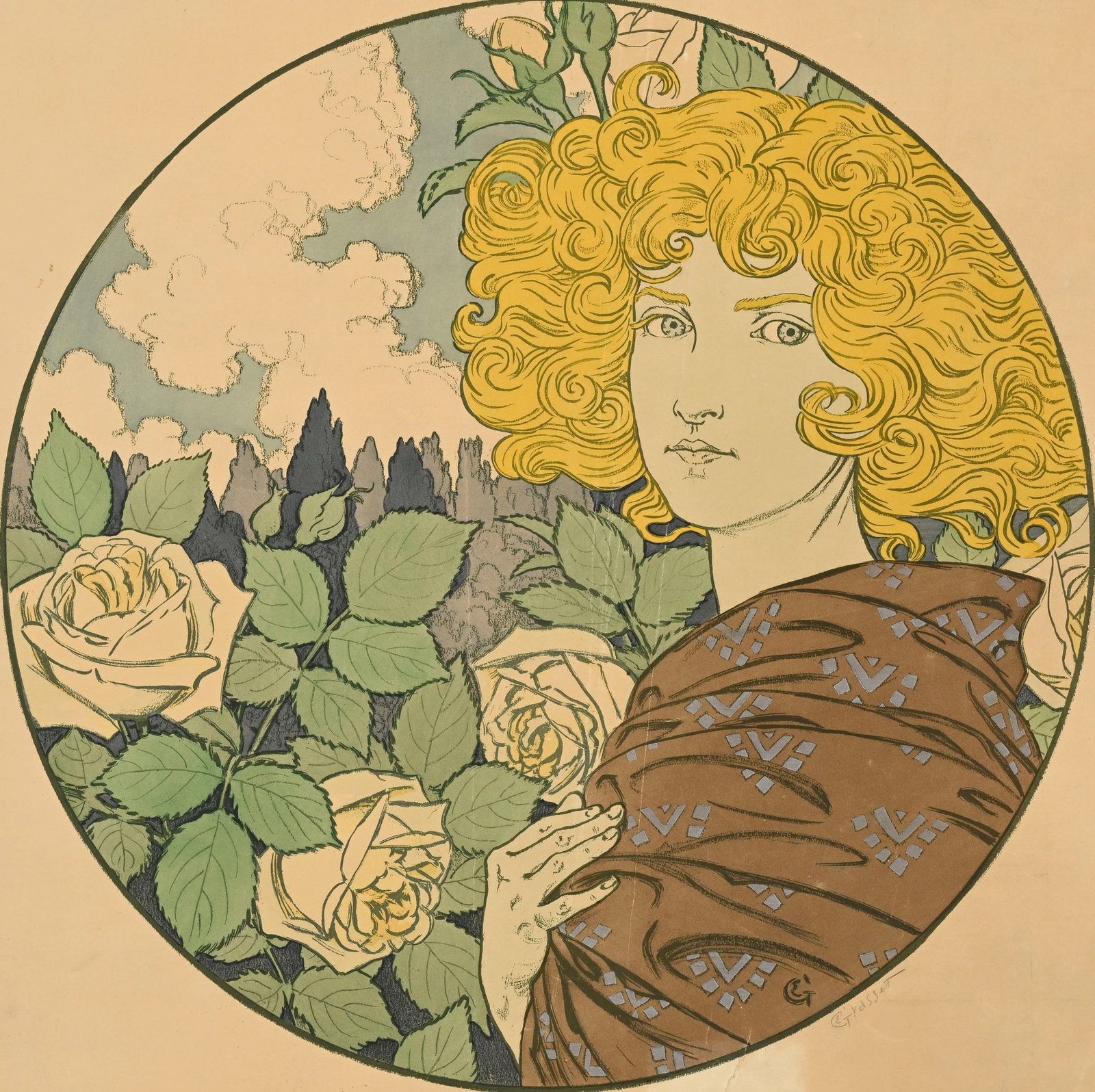 Eugène Samuel Grasset (1845-1917), d'après, "Jalousie" et "Froideur", de la série des - 2