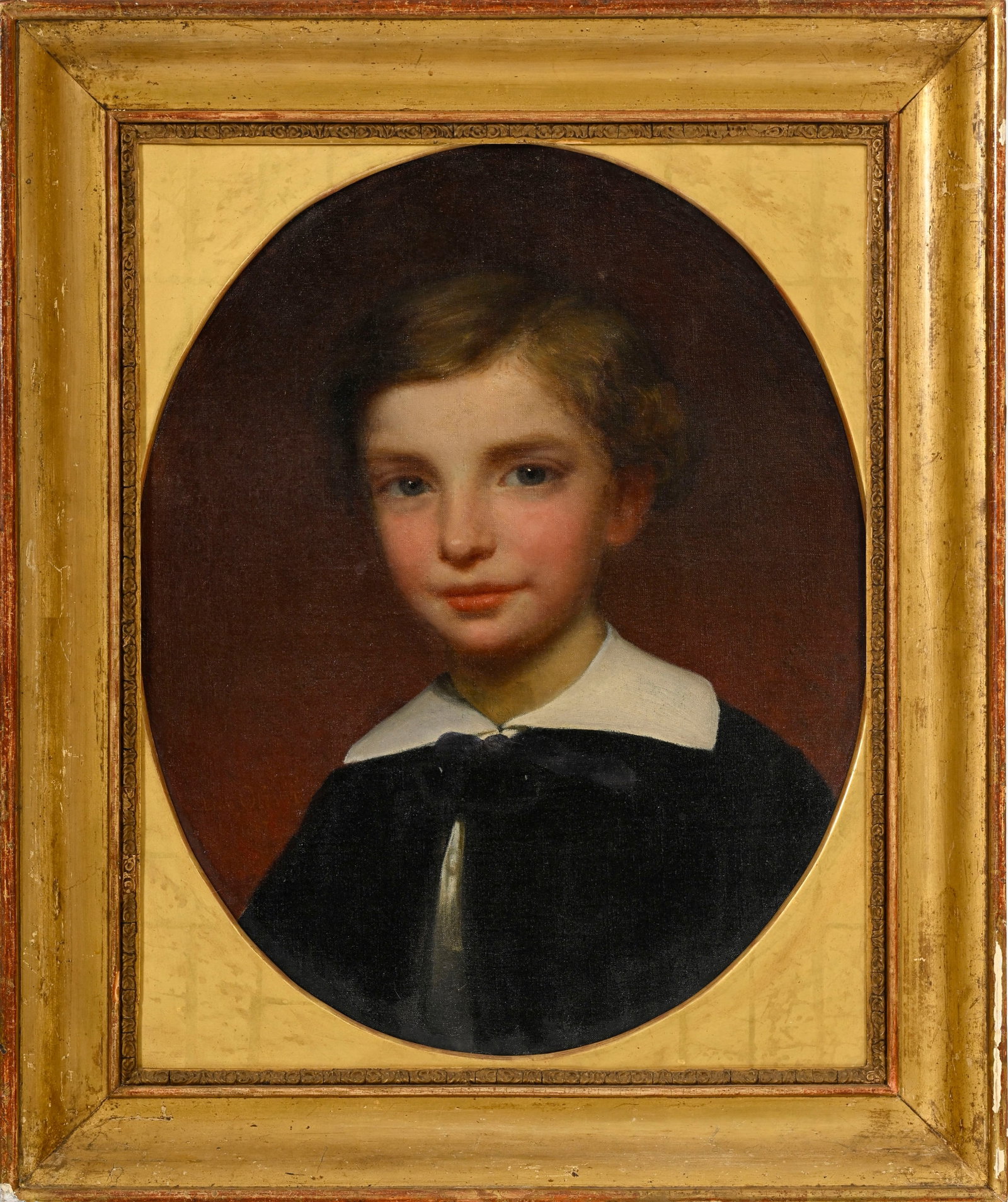Léon Olivié (1833-1901), Portrait d'un jeune garçon, 1867, huile sur toile, signé - 2