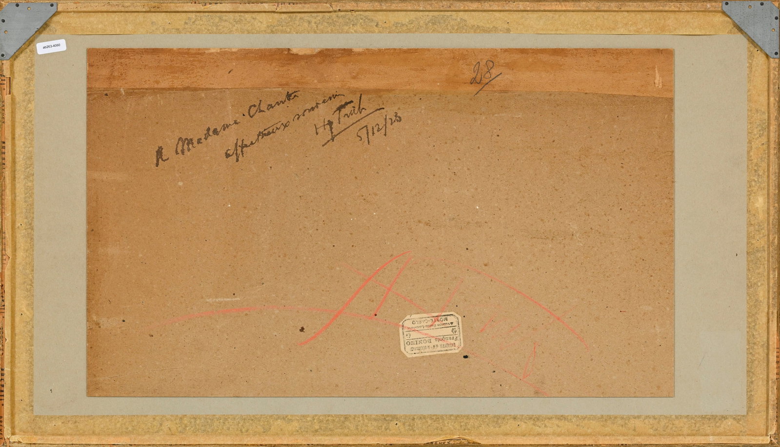 Alphonse Rey (1865-1938), Touareg dans le désert, aquarelle sur papier, signée, 21x49 cm ( - 5