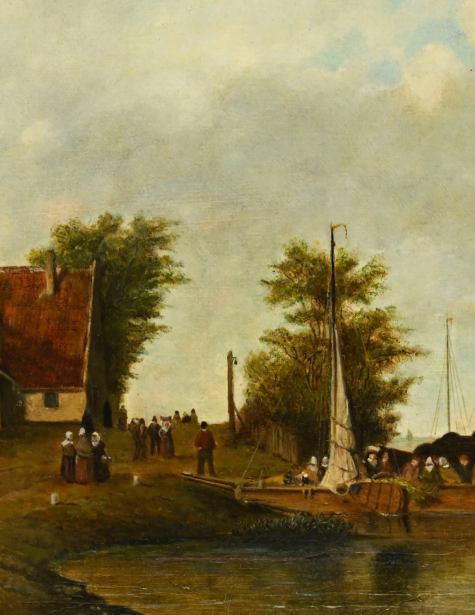 Jan Jacob Spohler (1811-1866), Paysages fluviaux, 1841, paire d'huiles sur panneaux, signées, u - 6
