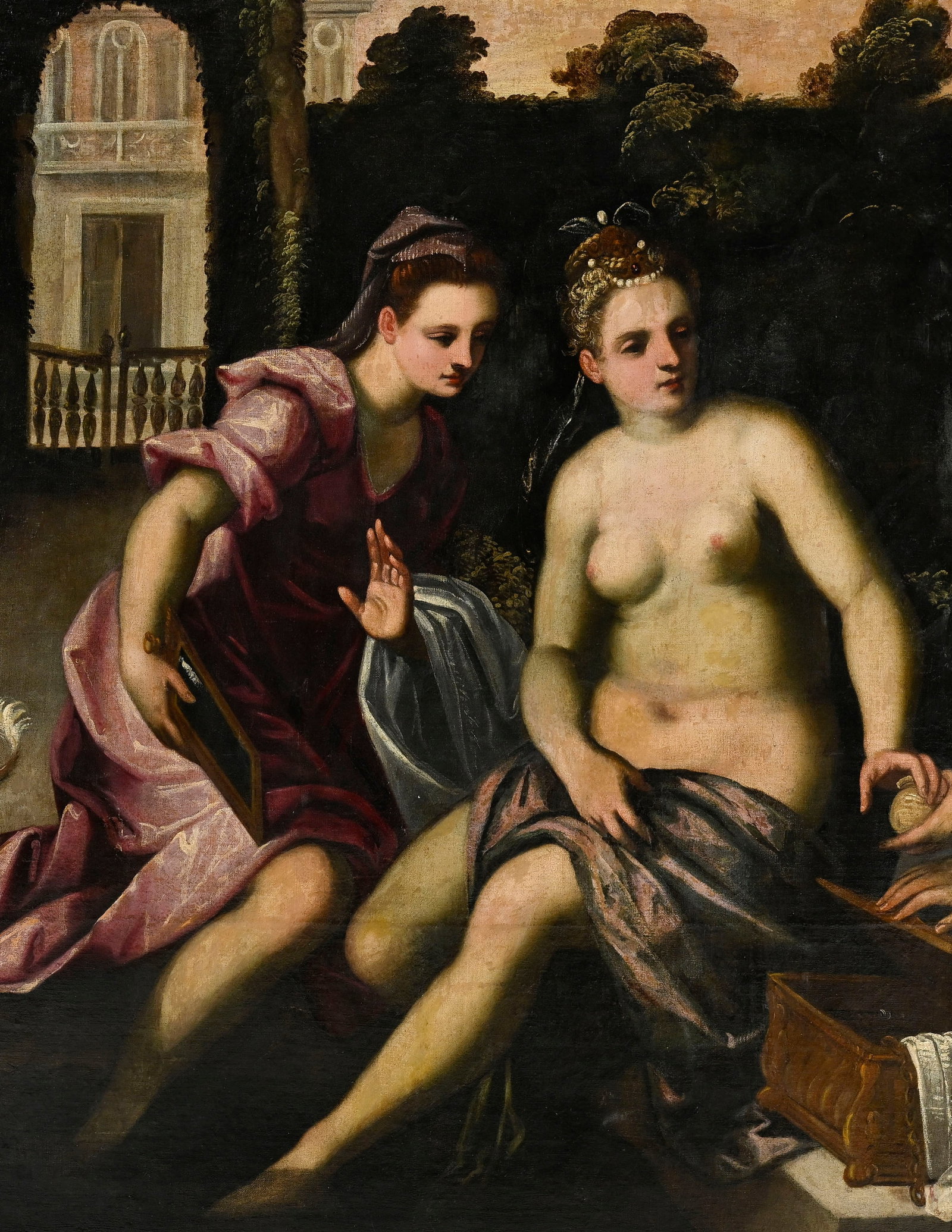 Alessandro Maganza (1556-c.1632), attribué à, Suzanne et les vieillards, huile sur toile,  - 4