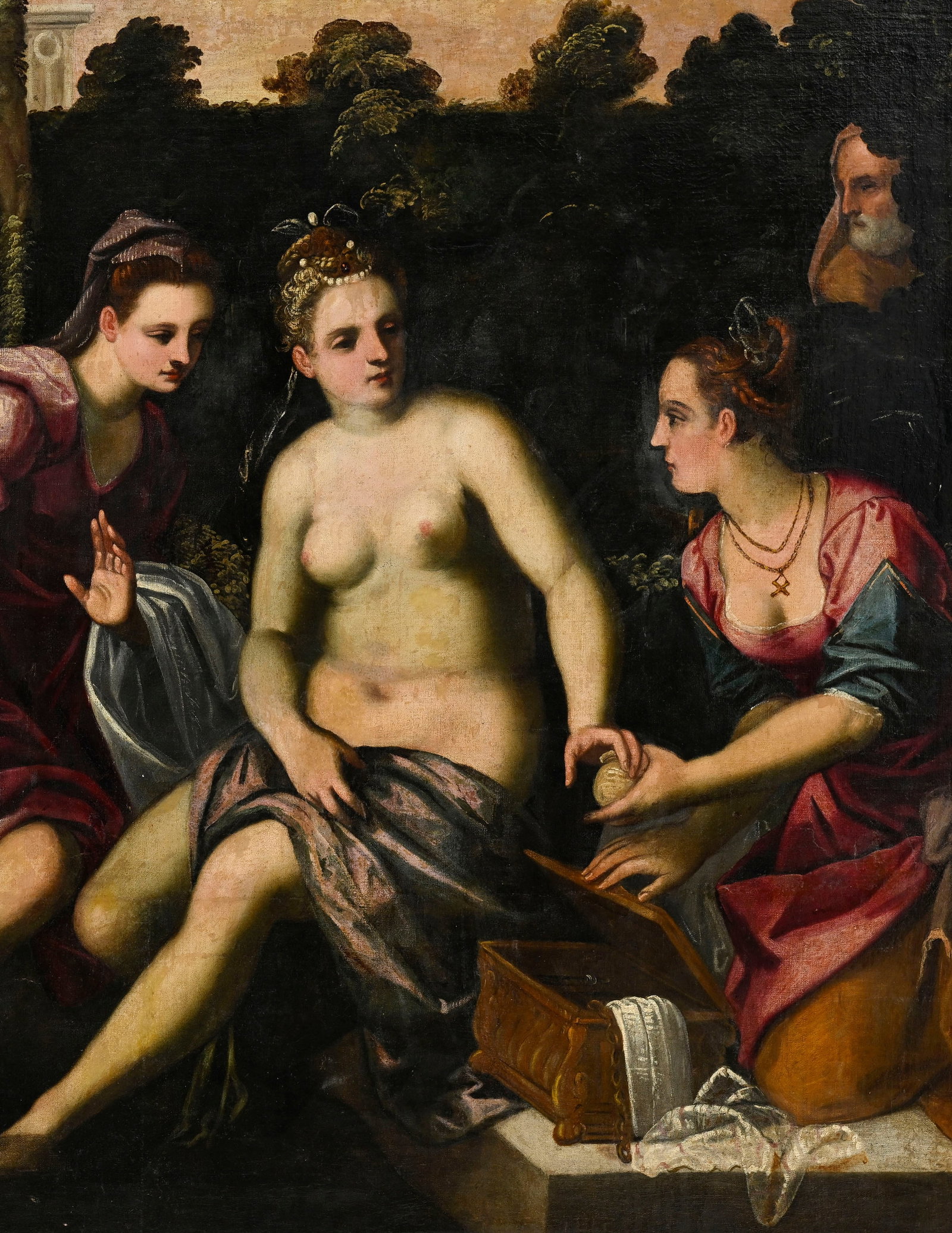 Alessandro Maganza (1556-c.1632), attribué à, Suzanne et les vieillards, huile sur toile,  - 5