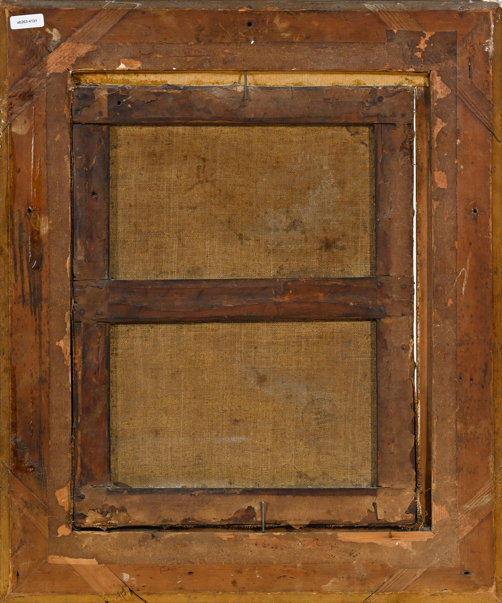 Ecole romaine du XVIIIe s., Capriccio animé, vers 1740, huile sur toile, 33x25,5 cm - 4