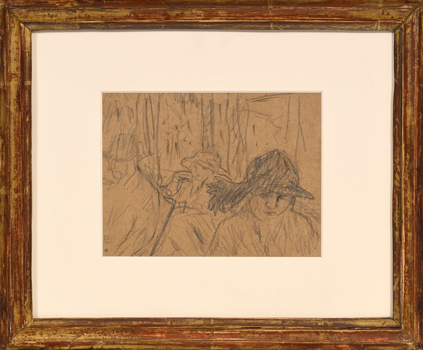 Pierre Bonnard (1867-1947), attribué à, "Au café", circa 1910, mine de plomb sur papi - 2