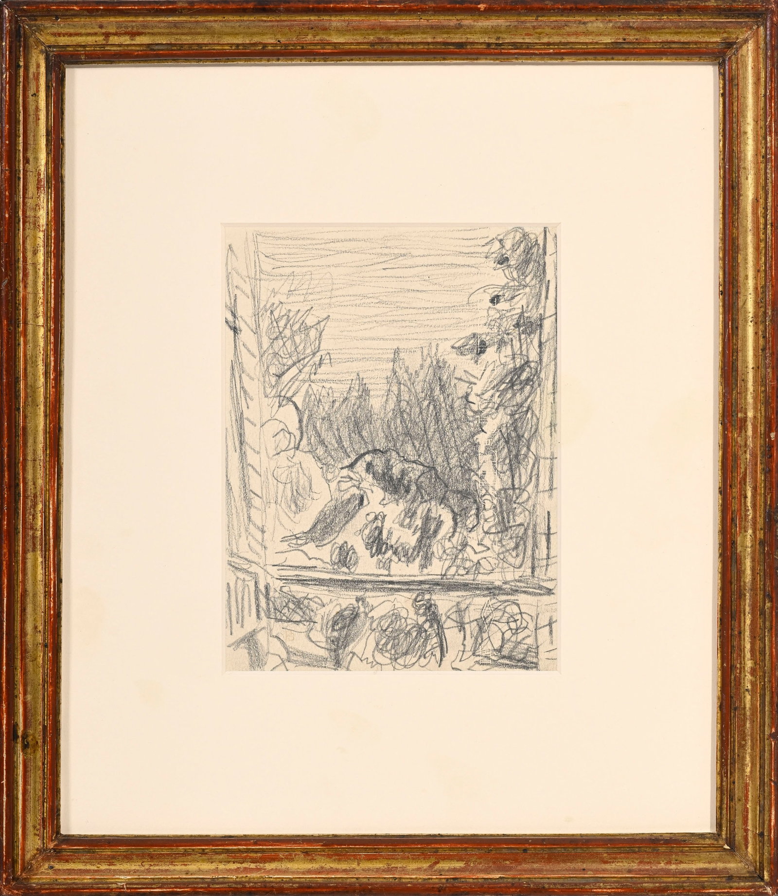 Pierre Bonnard (1867-1947), attribué à, "La petite fenêtre", vers 1940, crayon de gra - 2