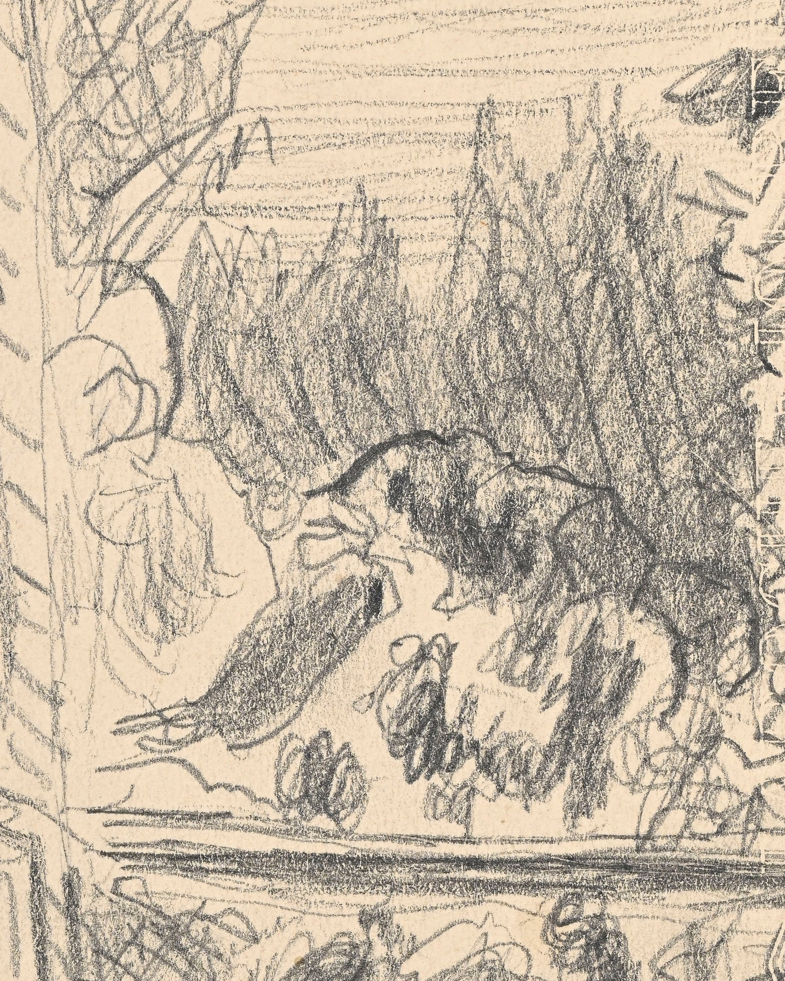 Pierre Bonnard (1867-1947), attribué à, "La petite fenêtre", vers 1940, crayon de gra - 3