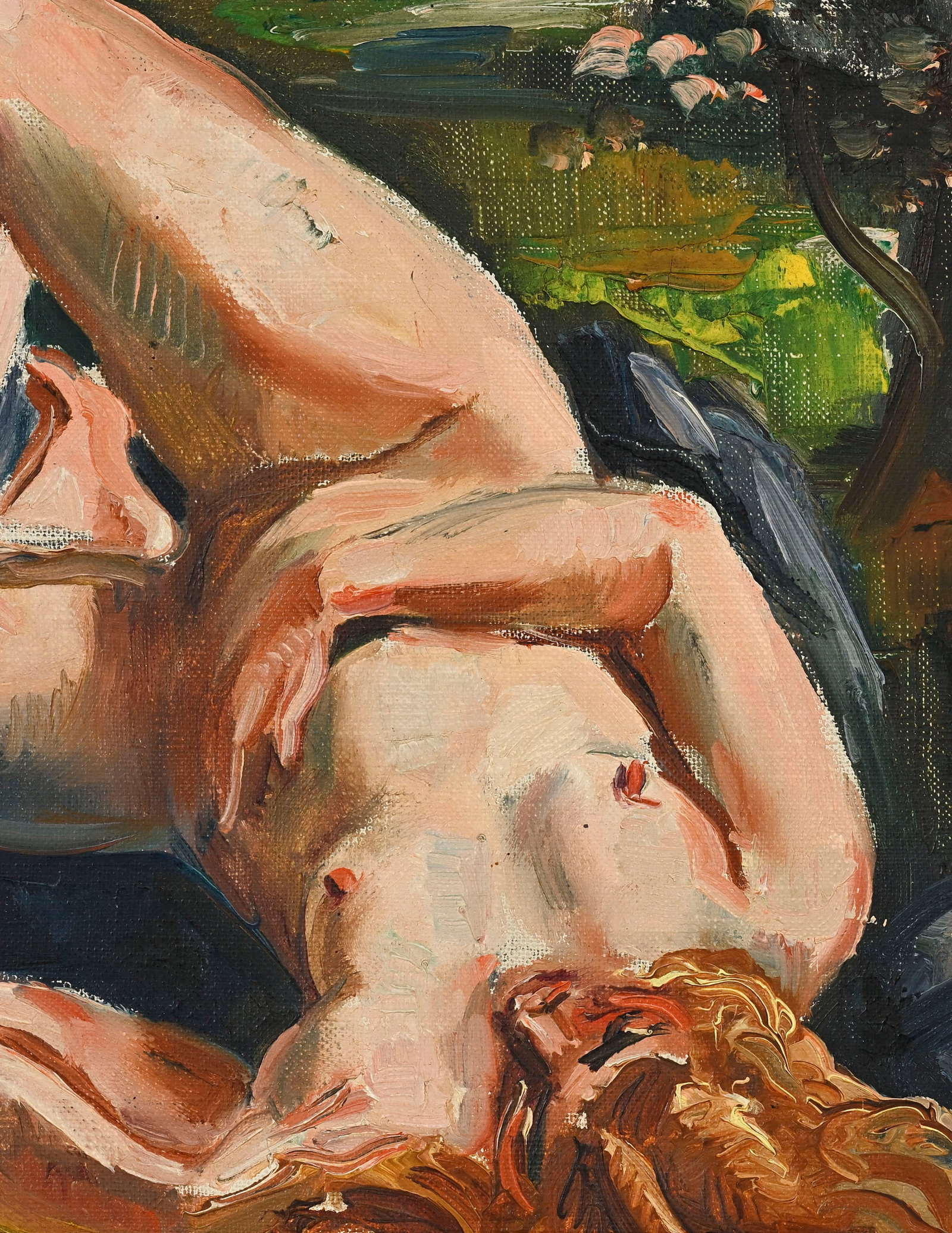 André Favory (1888-1937), Nu allongé, huile sur toile, signée, 22,5x27,5 cm - 3