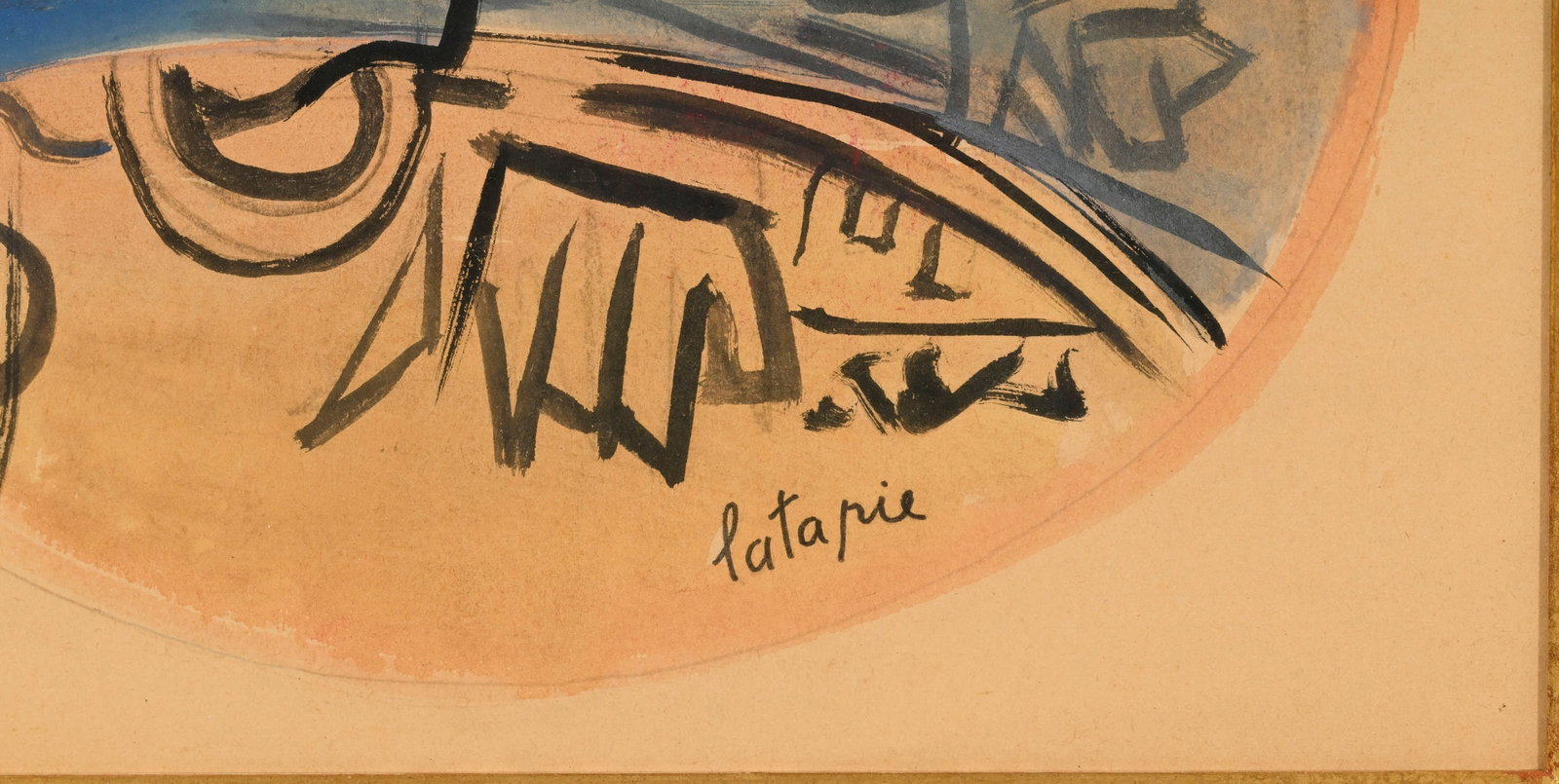 Louis Latapie (1891-1972), Composition, encre et aquarelle sur papier, signée, 25x32 cm (à - 4