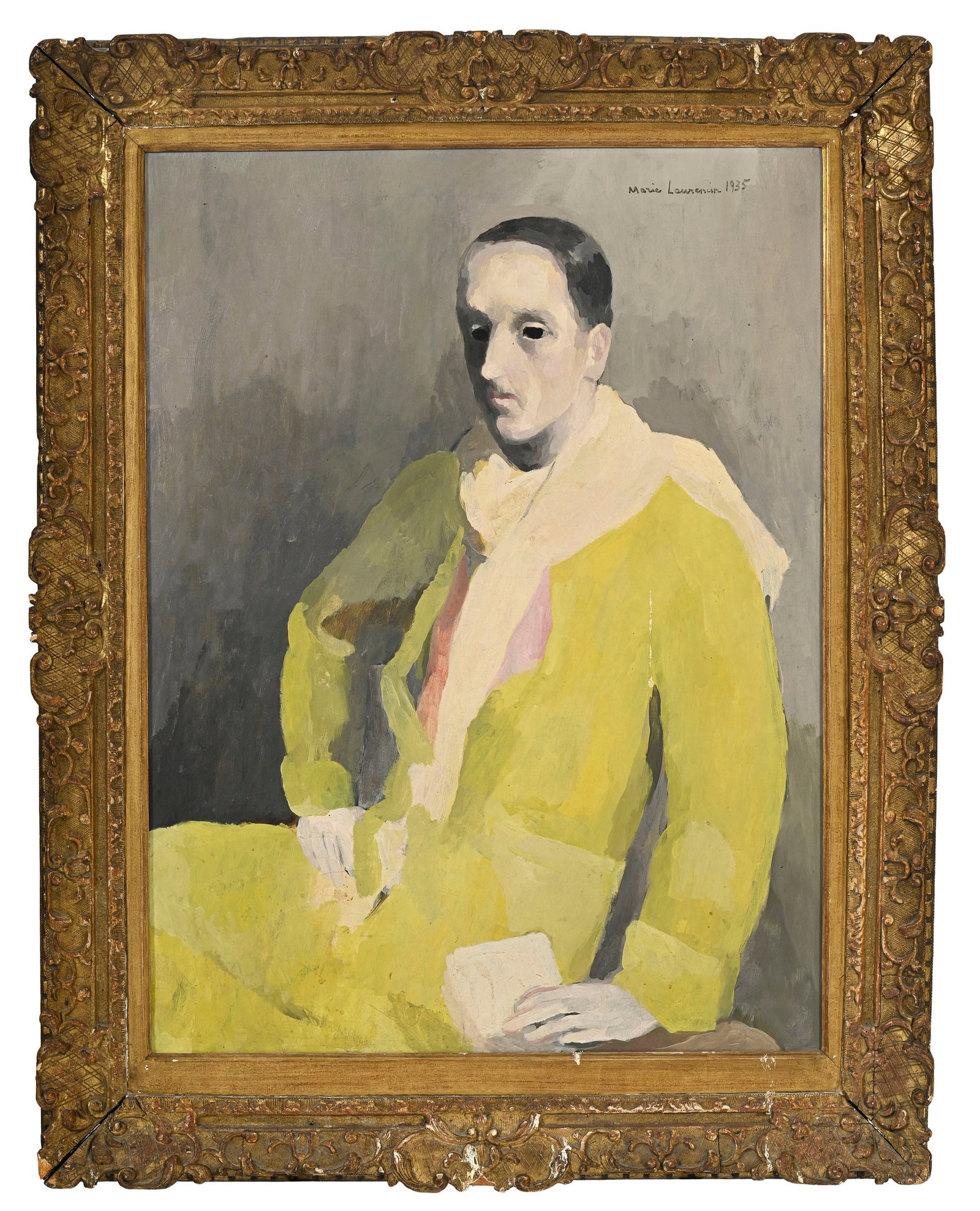 Marie Laurencin (1883-1956), "Albert Flament", 1935, huile sur toile, signée et datée, 92x - 2