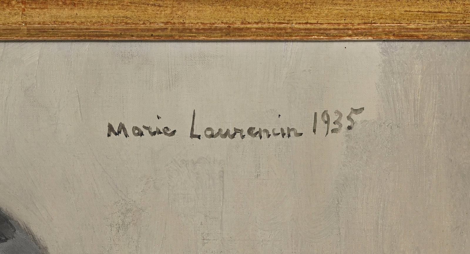 Marie Laurencin (1883-1956), "Albert Flament", 1935, huile sur toile, signée et datée, 92x - 4