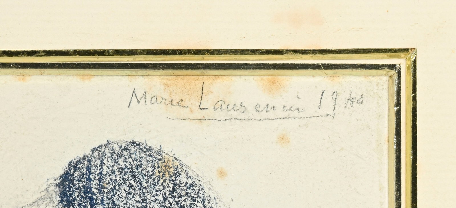 Marie Laurencin (1883-1956), Portrait de femme, 1940, crayon de graphite et crayon de couleur sur pa - 4