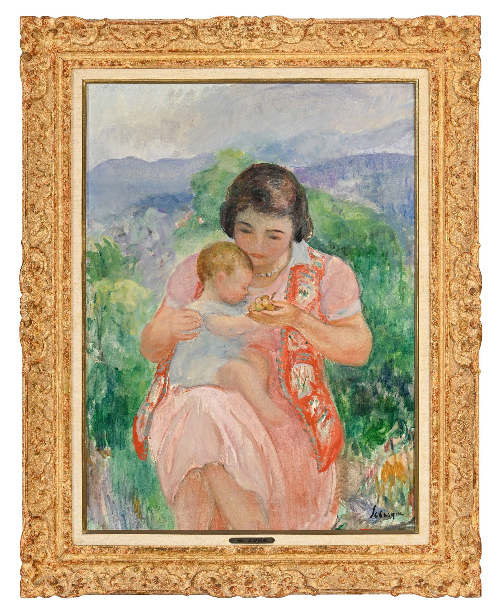 Henri Lebasque (1865-1937), attribué à, Mère et enfant dans un paysage, c.1927-1928,  - 2