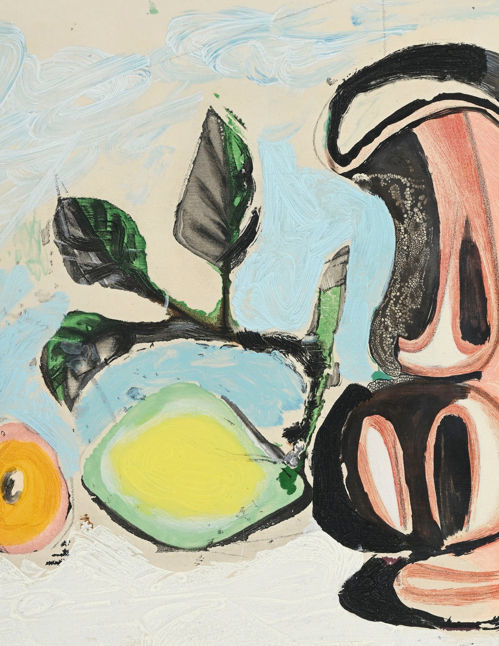 Pablo Picasso (1881-1973), d'après, "Nature morte au citron et pichet rouge", gravure en couleu - 3