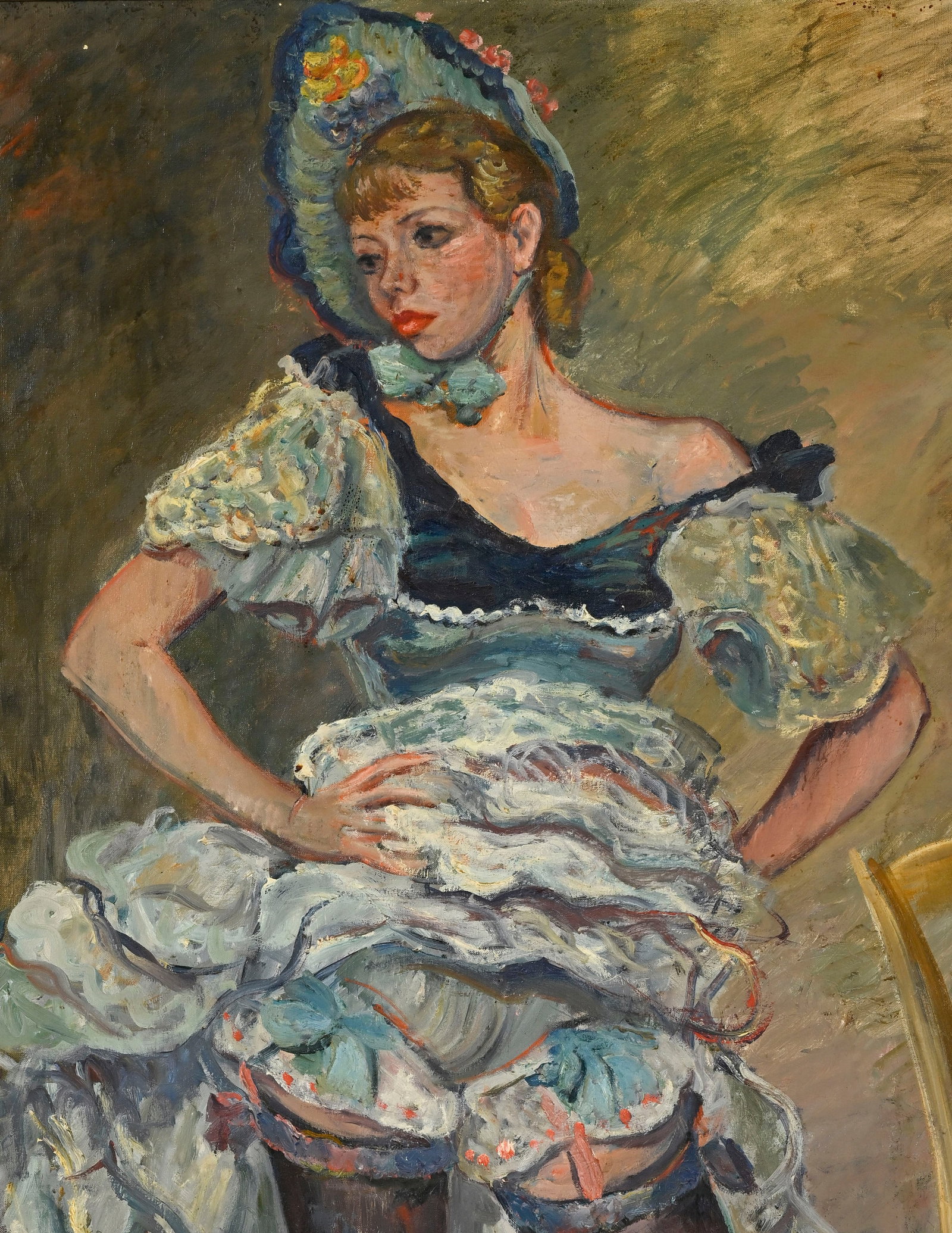 Constantin Andréevitch Terechkovitch (1902-1978), "Danseuse de cancan", 1934, huile sur toile,  - 3