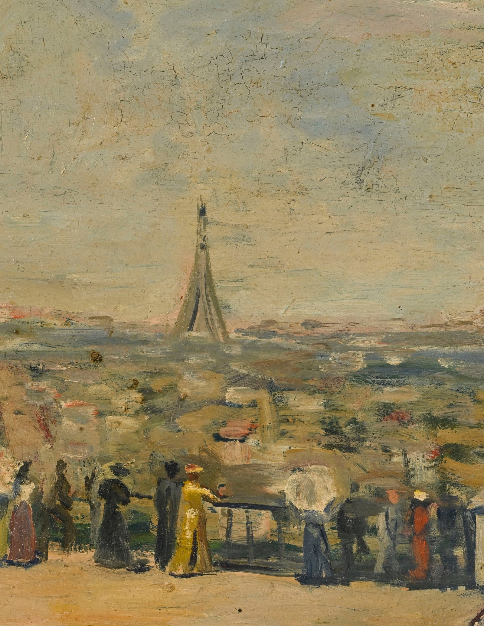 Constantin Andréevitch Terechkovitch (1902-1978), Vue de Paris, huile sur panneau, signée, - 3