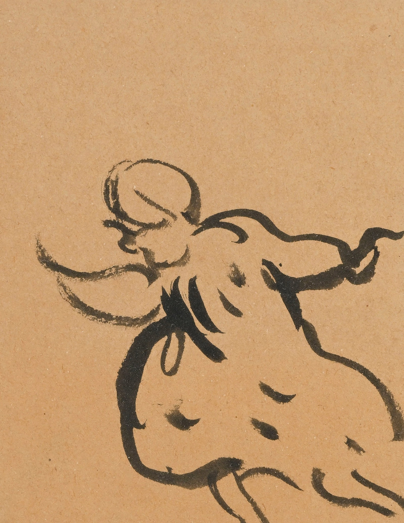 Louis Valtat (1869-1952), "Fillette courant", encre de Chine sur papier, monogrammée, 15x11,5 c - 3