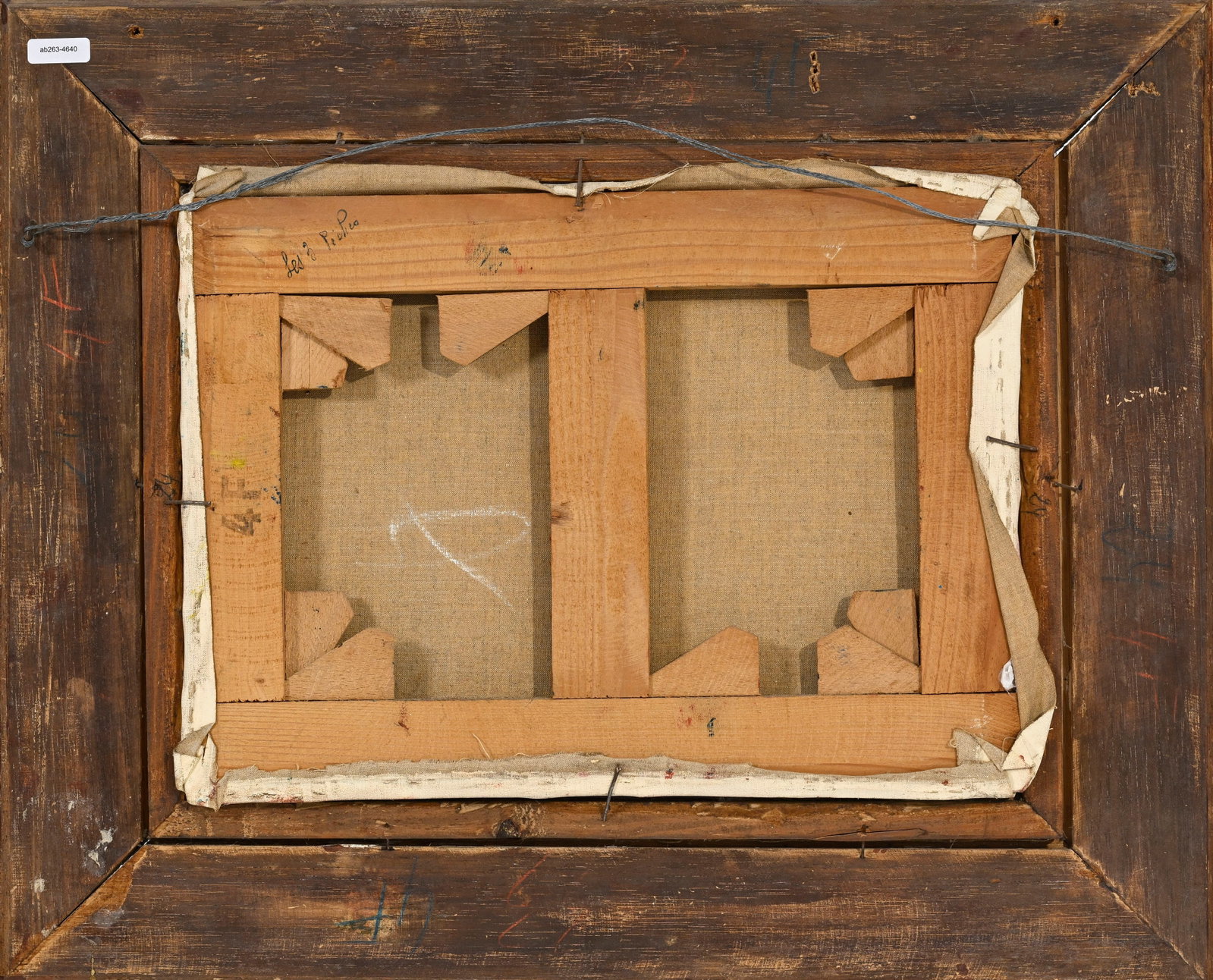 Tony Agostini (1916-1990), "Les 3 pêches", huile sur toile, signée, 24x33,5 cm - 5