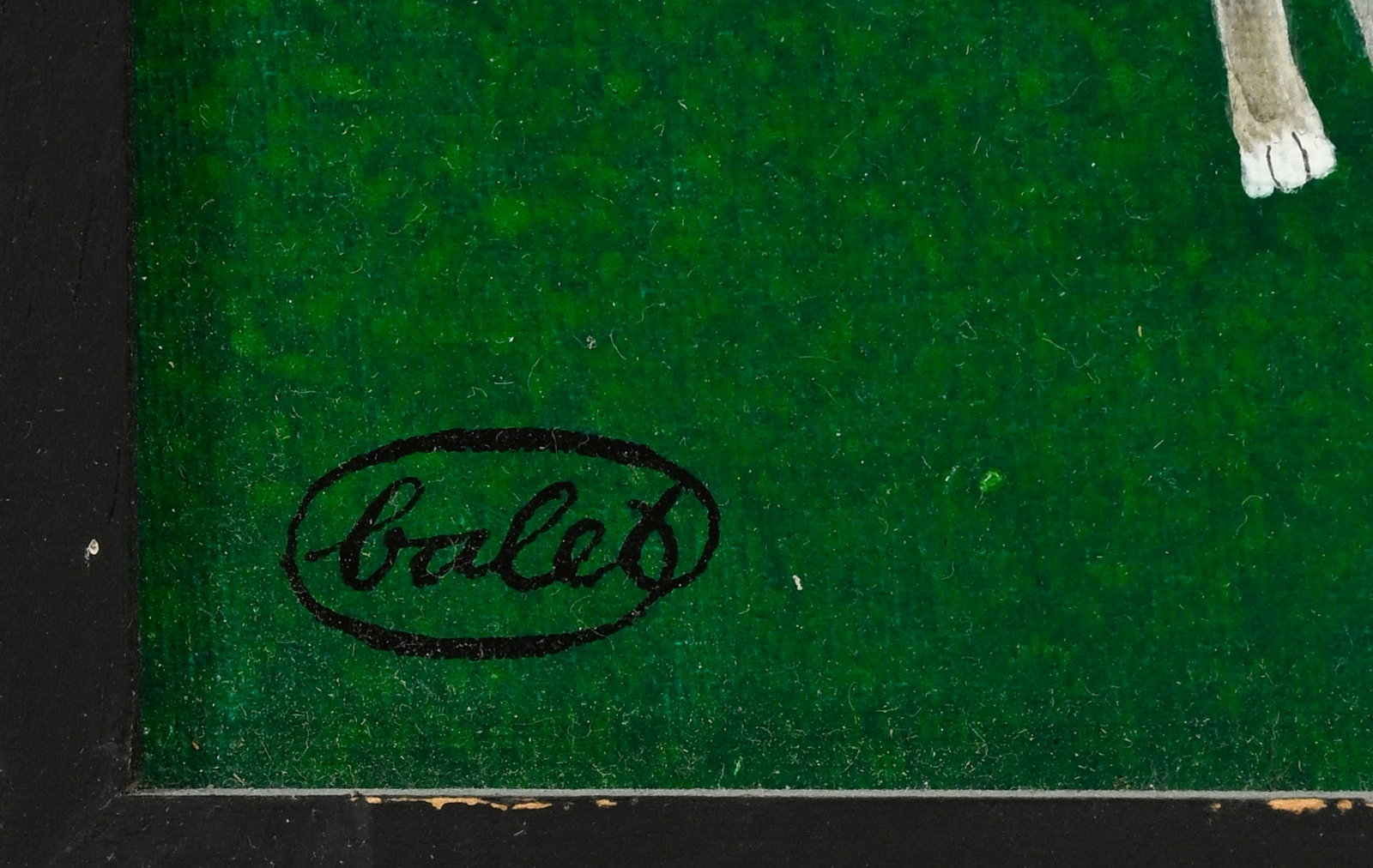 Jan Balet (1913-2009), "Le manoir", acrylique sur toile, signée, contresignée et titré - 4