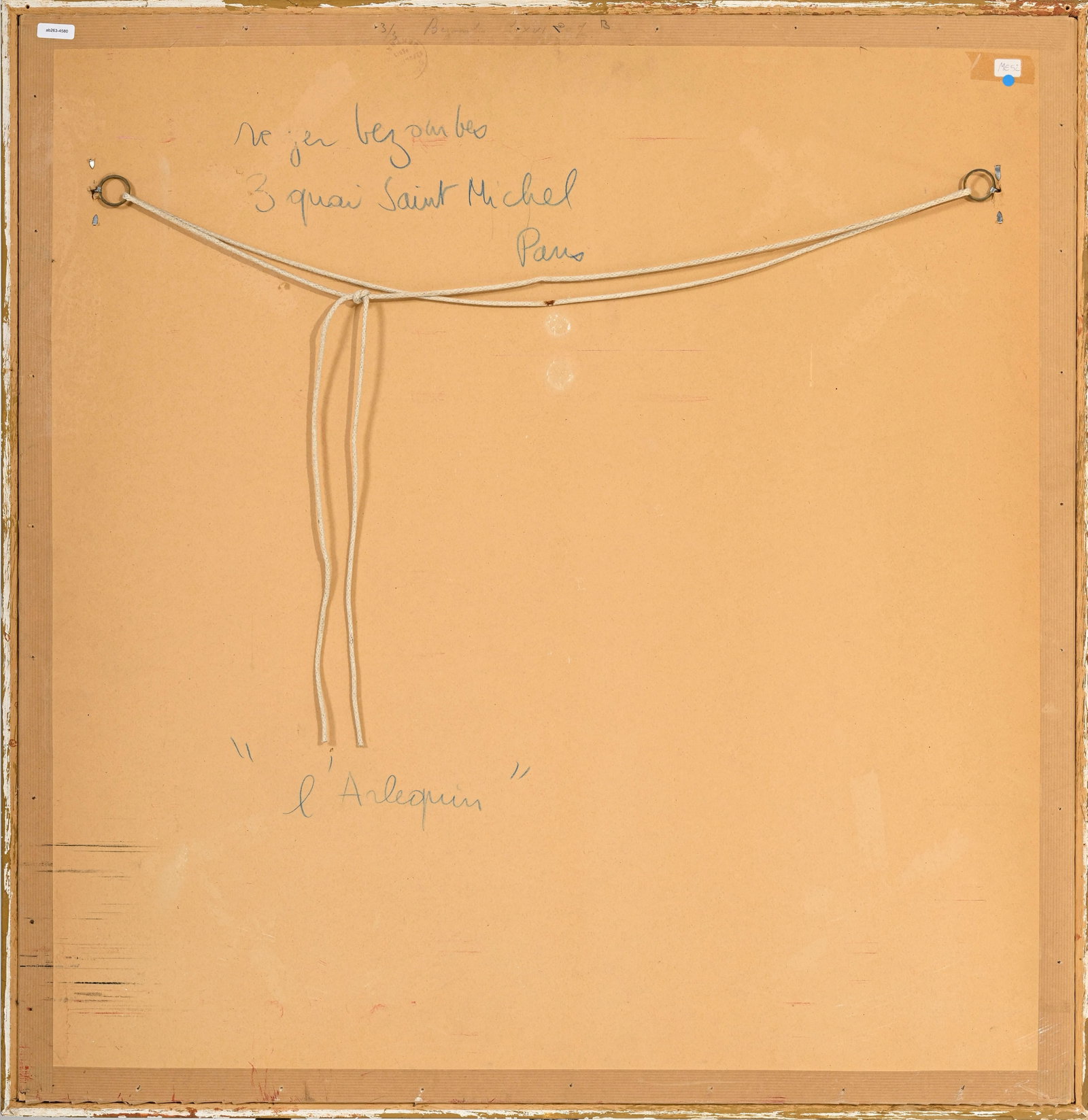 Roger Bezombes (1913-1994), "L'arlequin", technique mixte et collage sur papier, signée, contre - 5